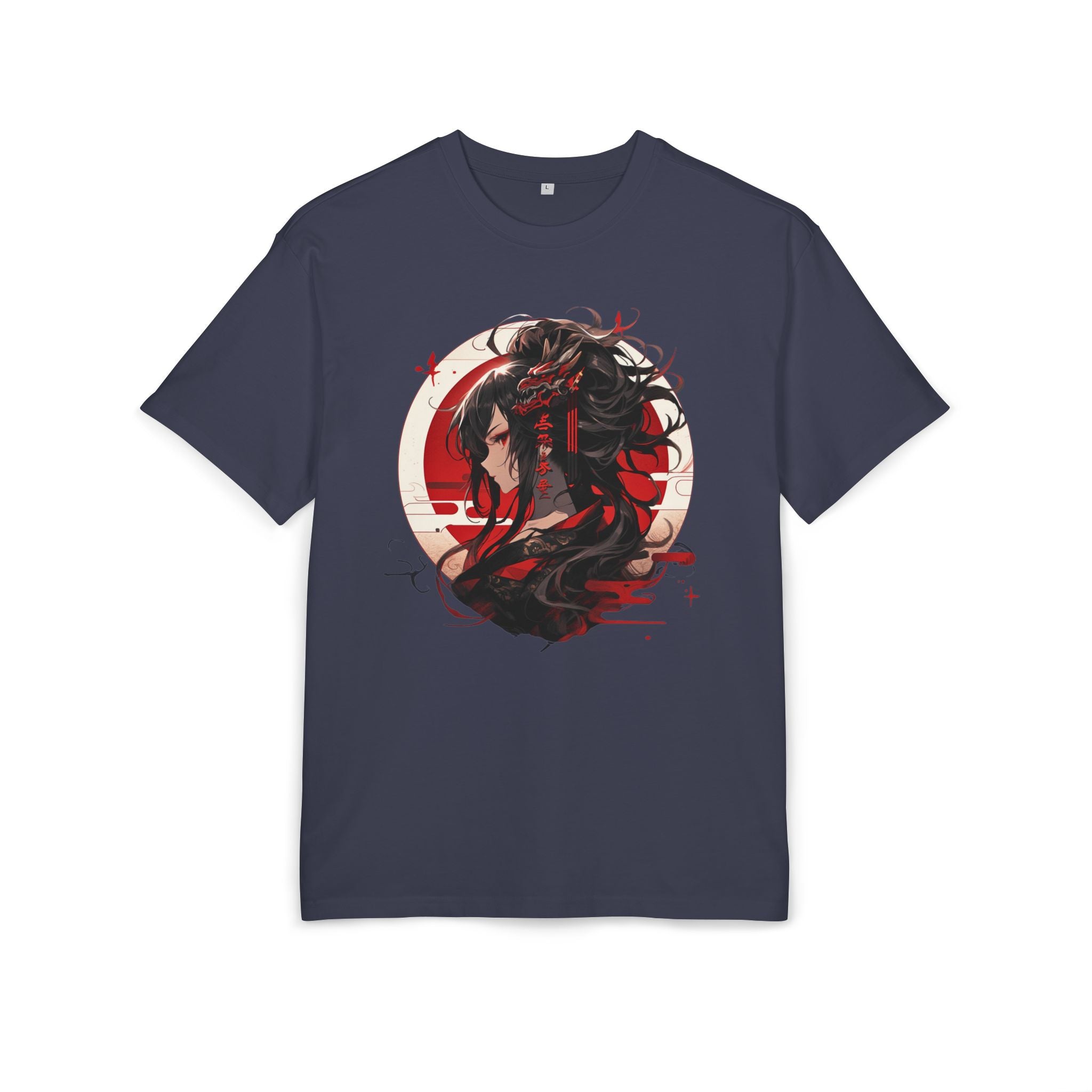 Anime Dragon Girl Unisex Heavy Oversize Tee