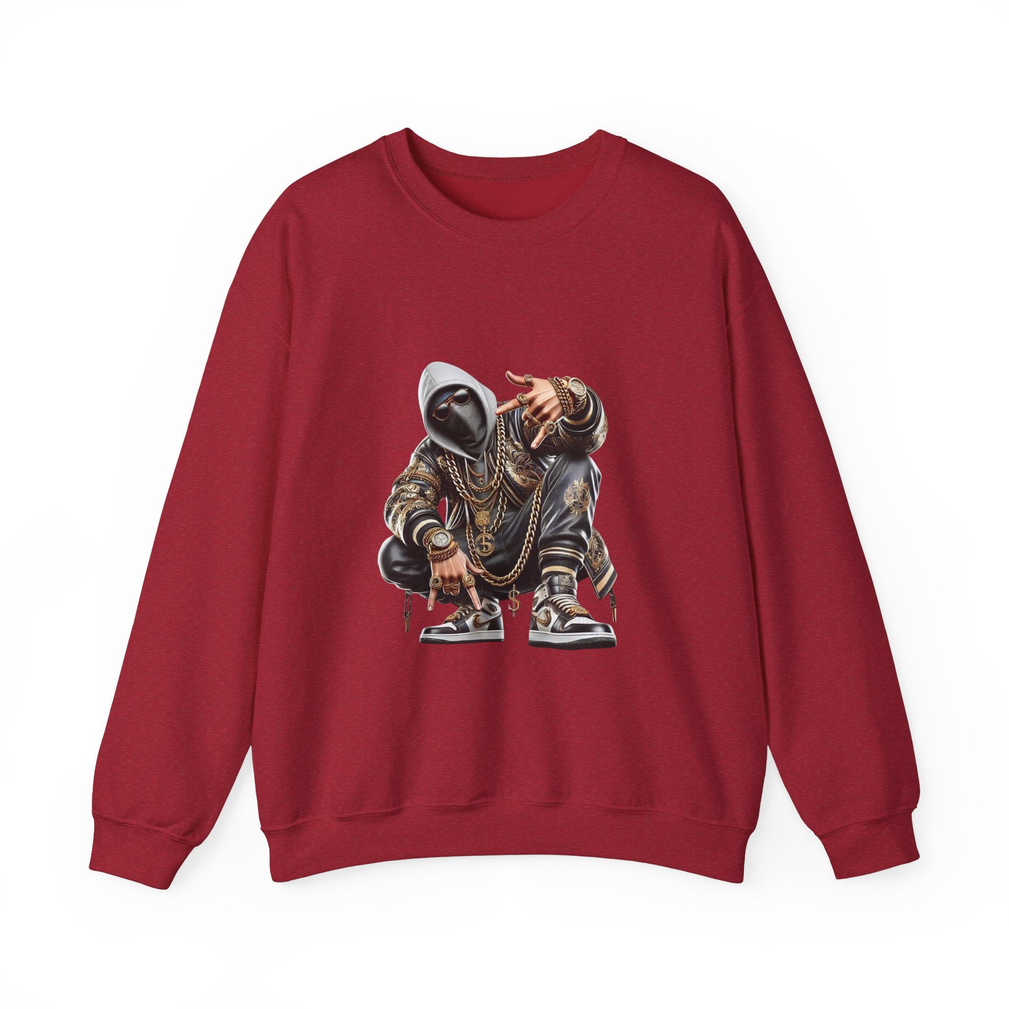 Urban Style Crewneck Sweatshirt - Hip-Hop Inspired Graphic