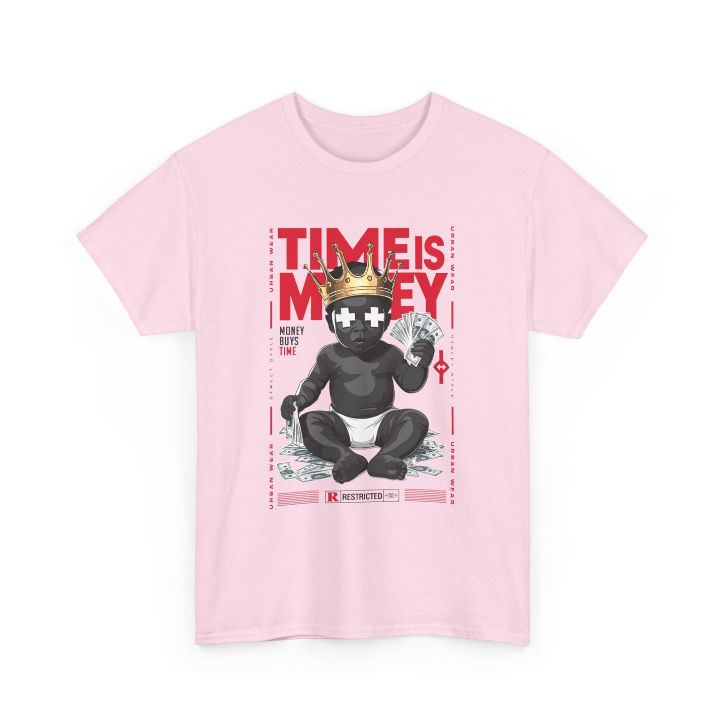 Time is Money Unisex Heavy Cotton Tee - Urban Streetwear Graphic Shirt