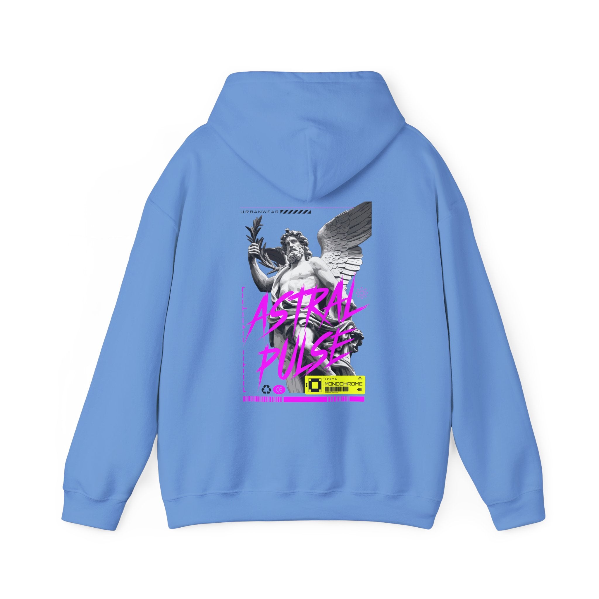 Astral Pulse Unisex Heavy Blend Hoodie - Retro Graphic Sweatshirt