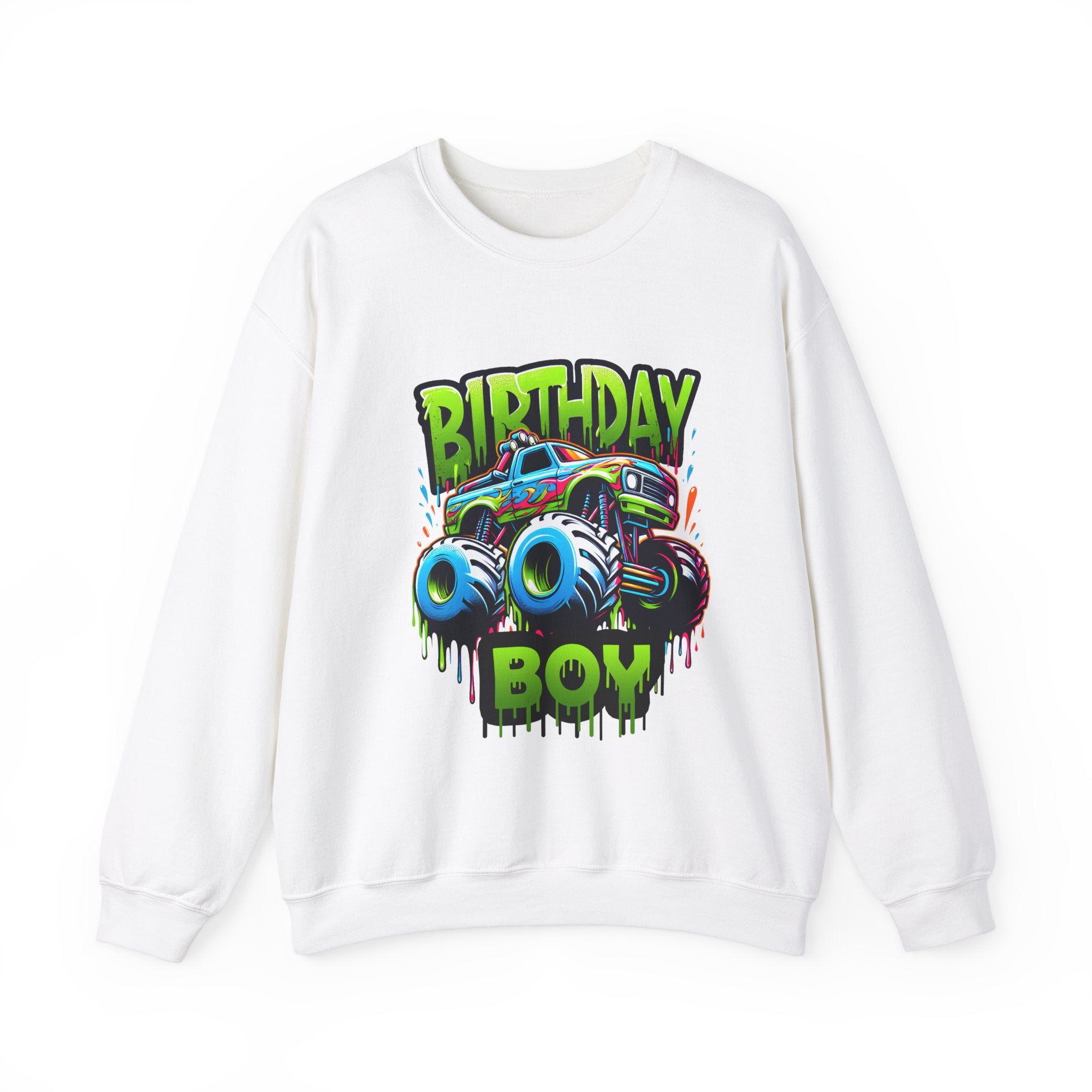 Birthday Boy Monster Truck Unisex Sweatshirt