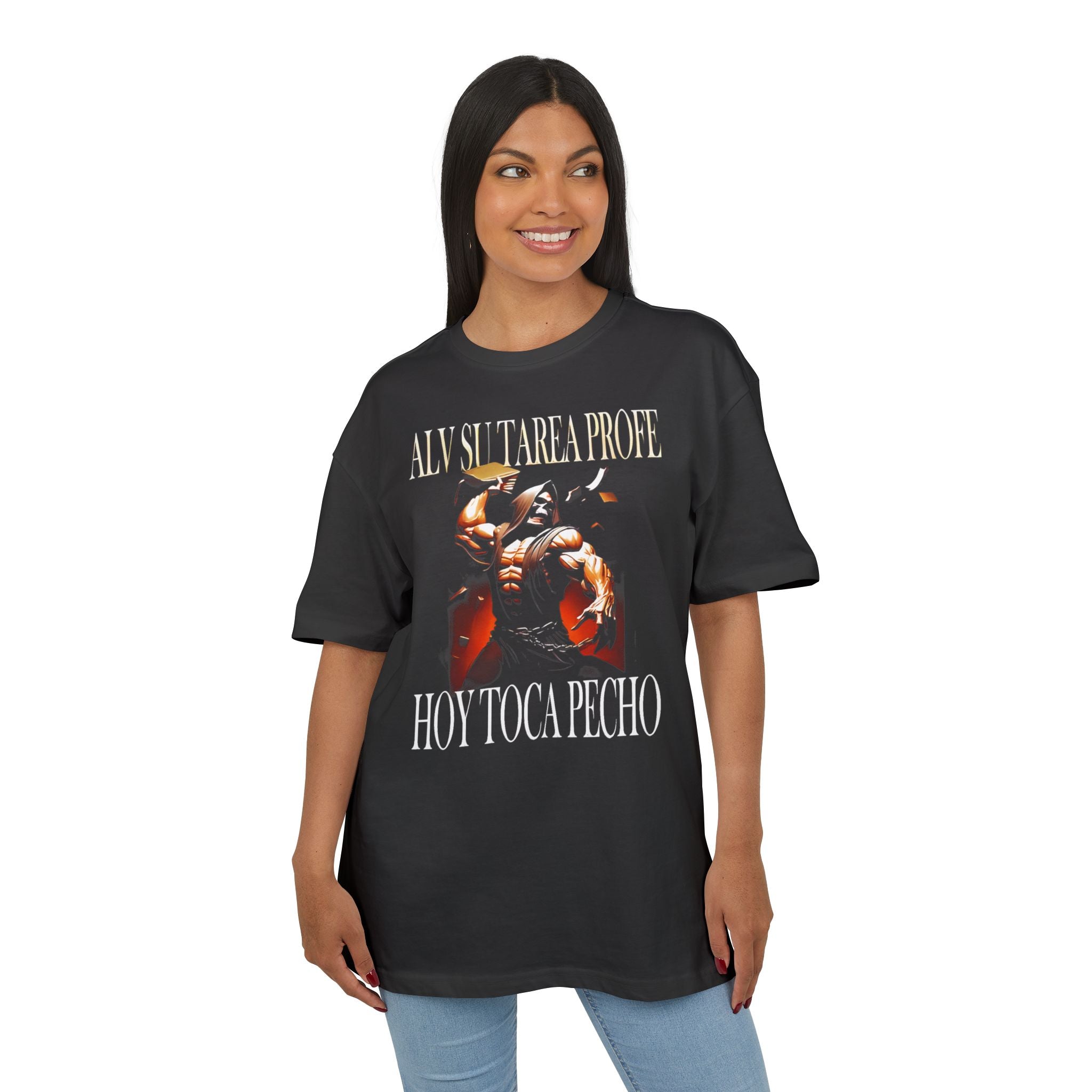 Alv Hoy Toca Pecho GYM Unisex Heavy Oversize Tee