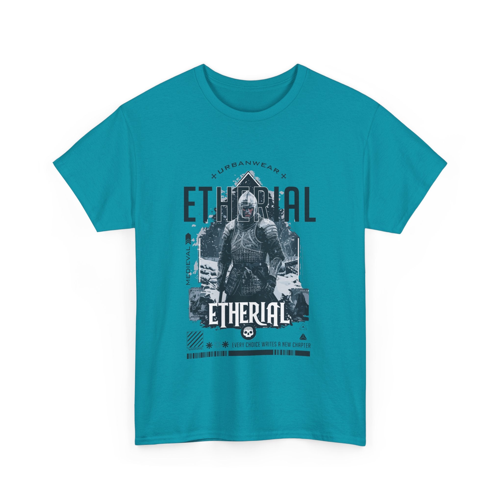 Ethereal Unisex Heavy Cotton Tee - Urban Streetwear Graphic T-Shirt
