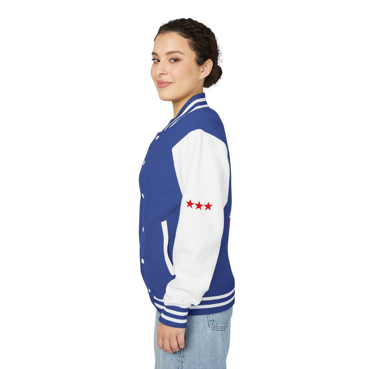 Unisex Heavyweight Letterman Jacket - Celebrate America 4th of July