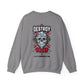 Skull Art Crewneck Sweatshirt – Destroy My Trust Design | Unisex Heavy Blend™