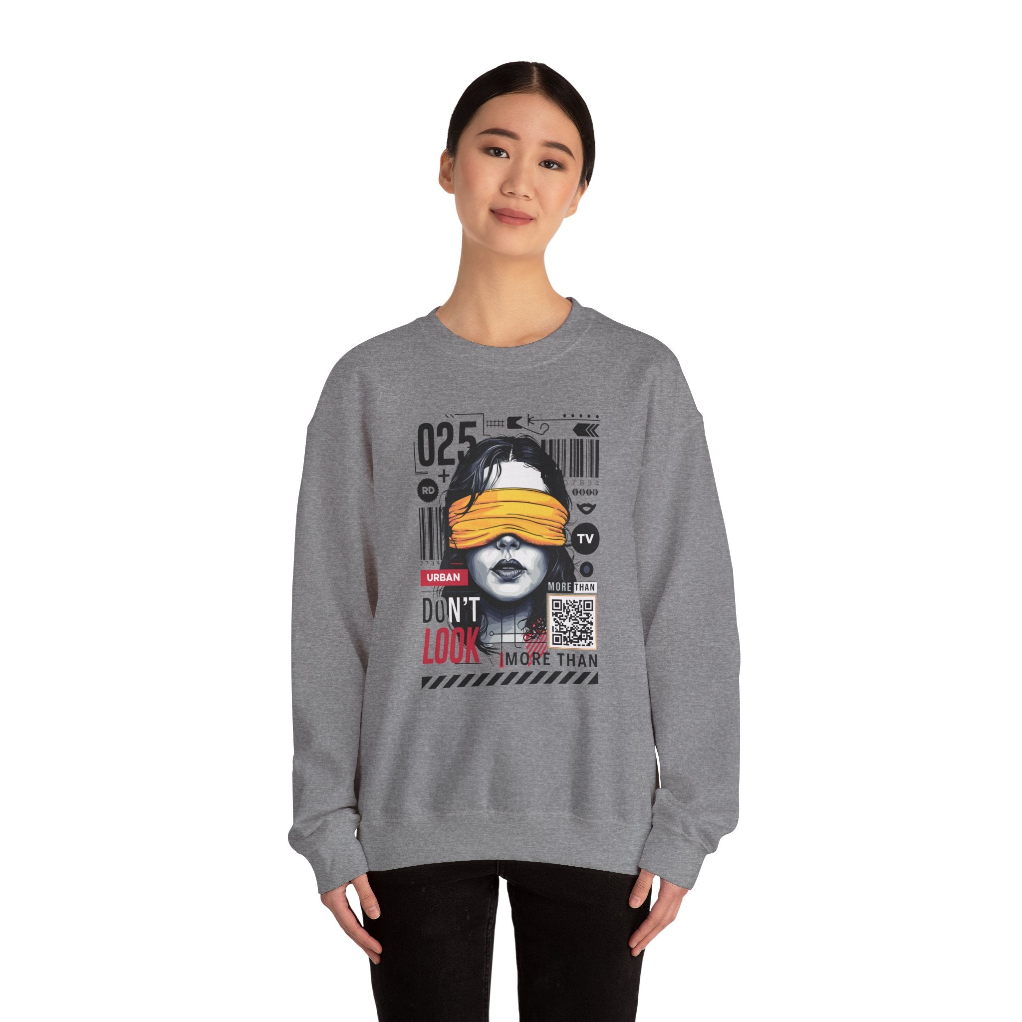 Urban Don’t Look Crewneck Sweatshirt - Unisex Heavy Blend™