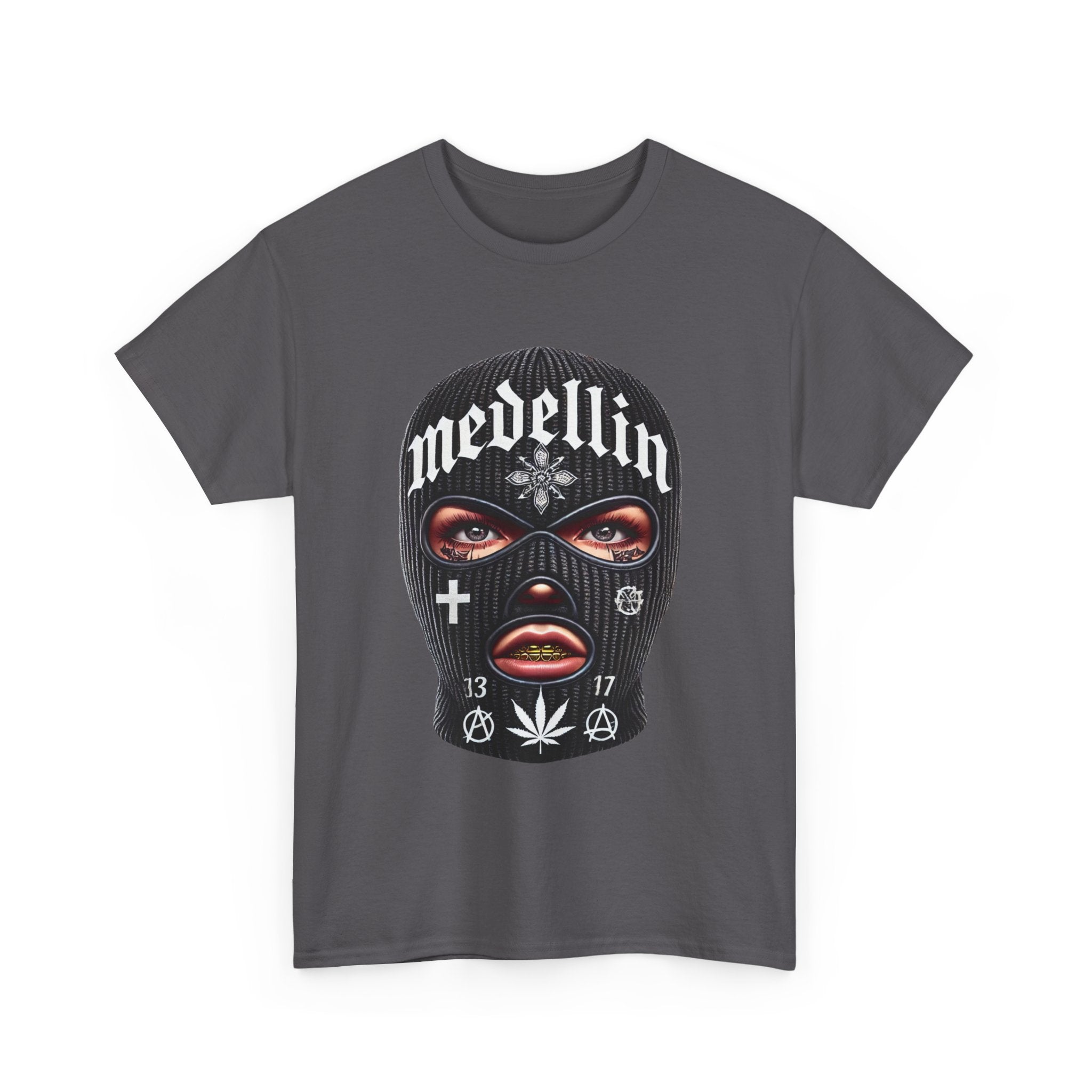 Anarchy Ski Mask Girl Unisex Heavy Cotton Tee