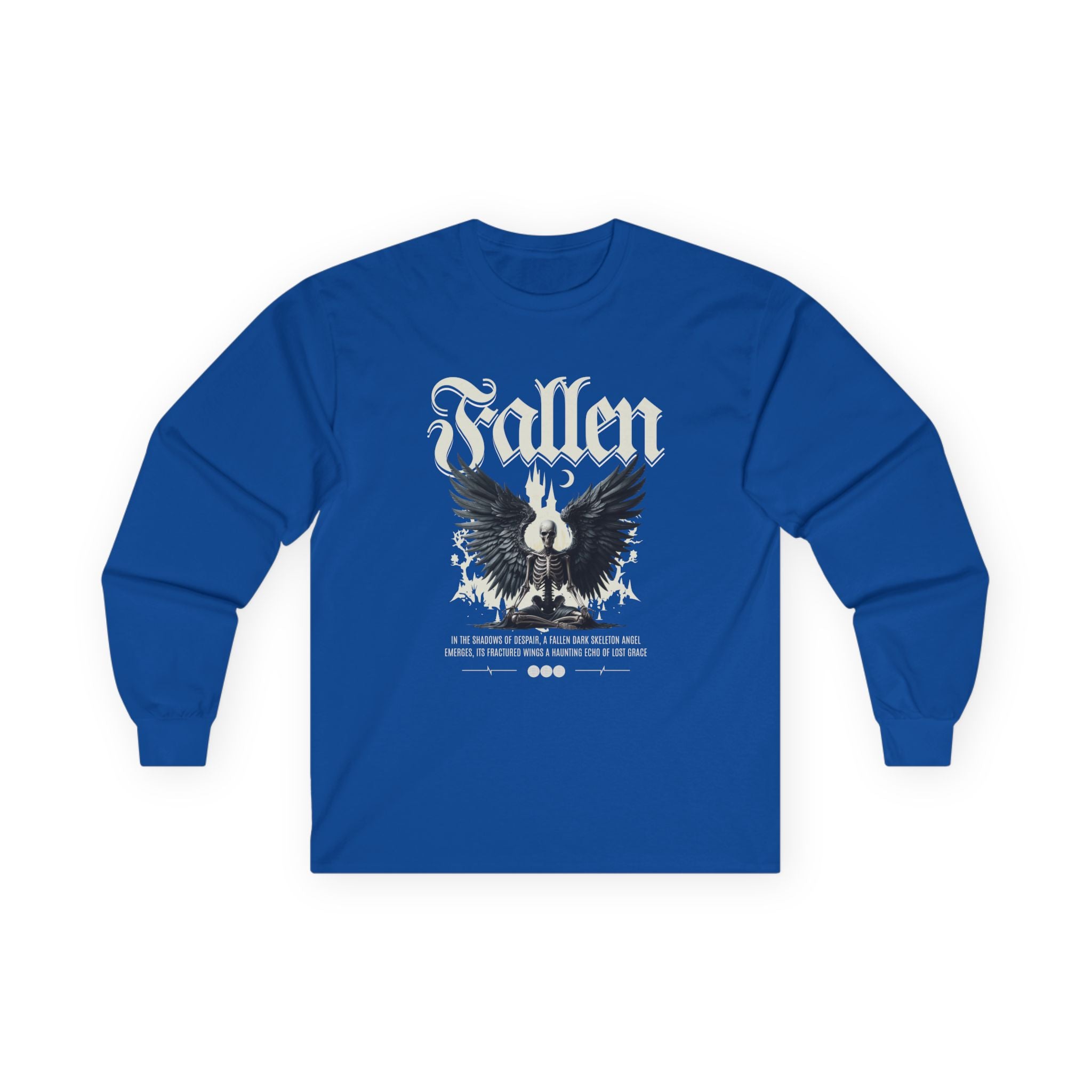 Fallen Unisex Ultra Cotton Long Sleeve Tee - Dark Aesthetic Graphic Shirt.