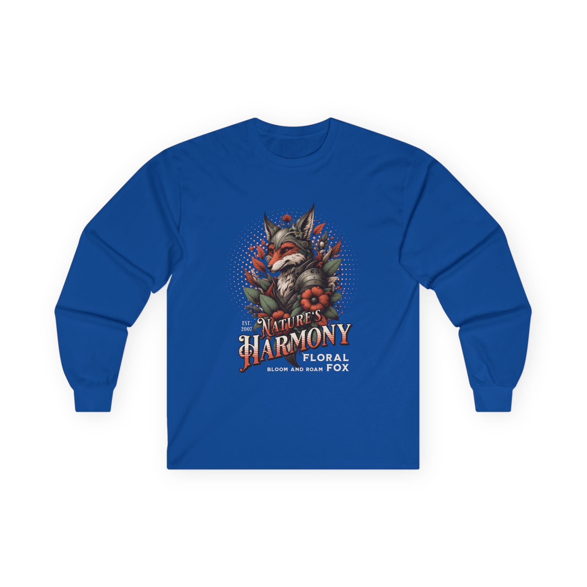 Nature's Harmony Floral Fox Long Sleeve Tee