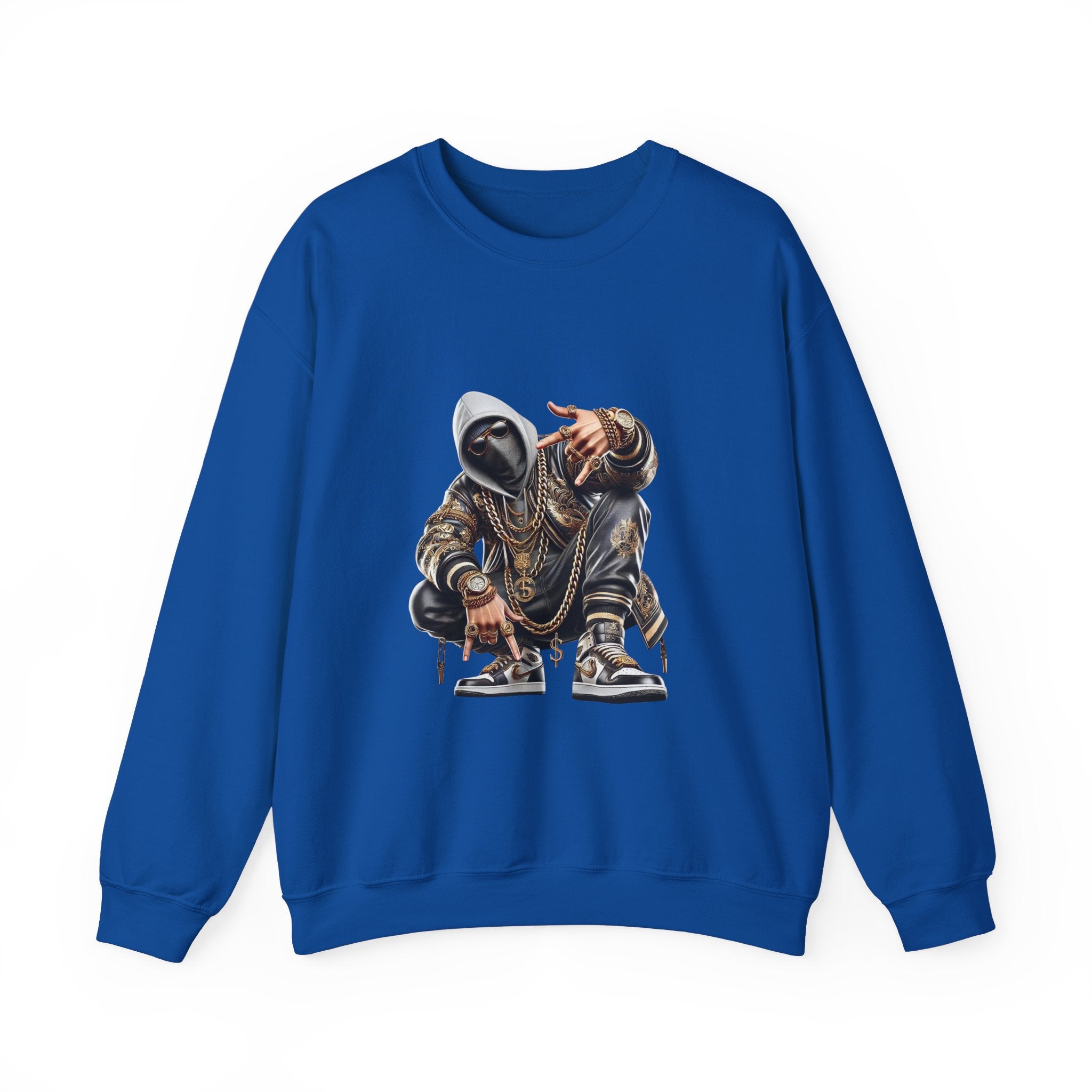 Urban Style Crewneck Sweatshirt - Hip-Hop Inspired Graphic
