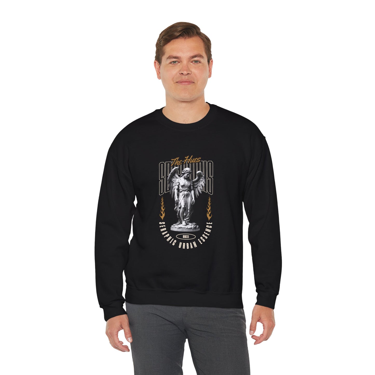 Urban Angel Unisex Heavy Blend™ Crewneck Sweatshirt - Streetwear Style