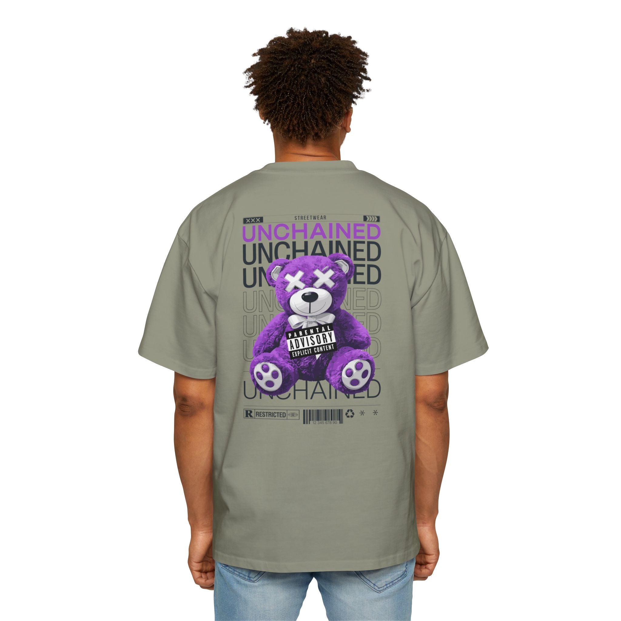 Unchained Bear Graphic Tee - Oversized Streetwear T-Shirt