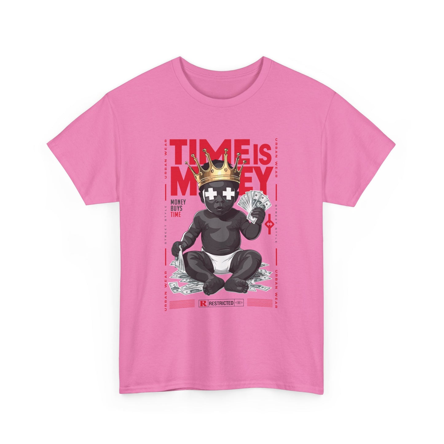 Time is Money Unisex Heavy Cotton Tee - Urban Streetwear Graphic Shirt