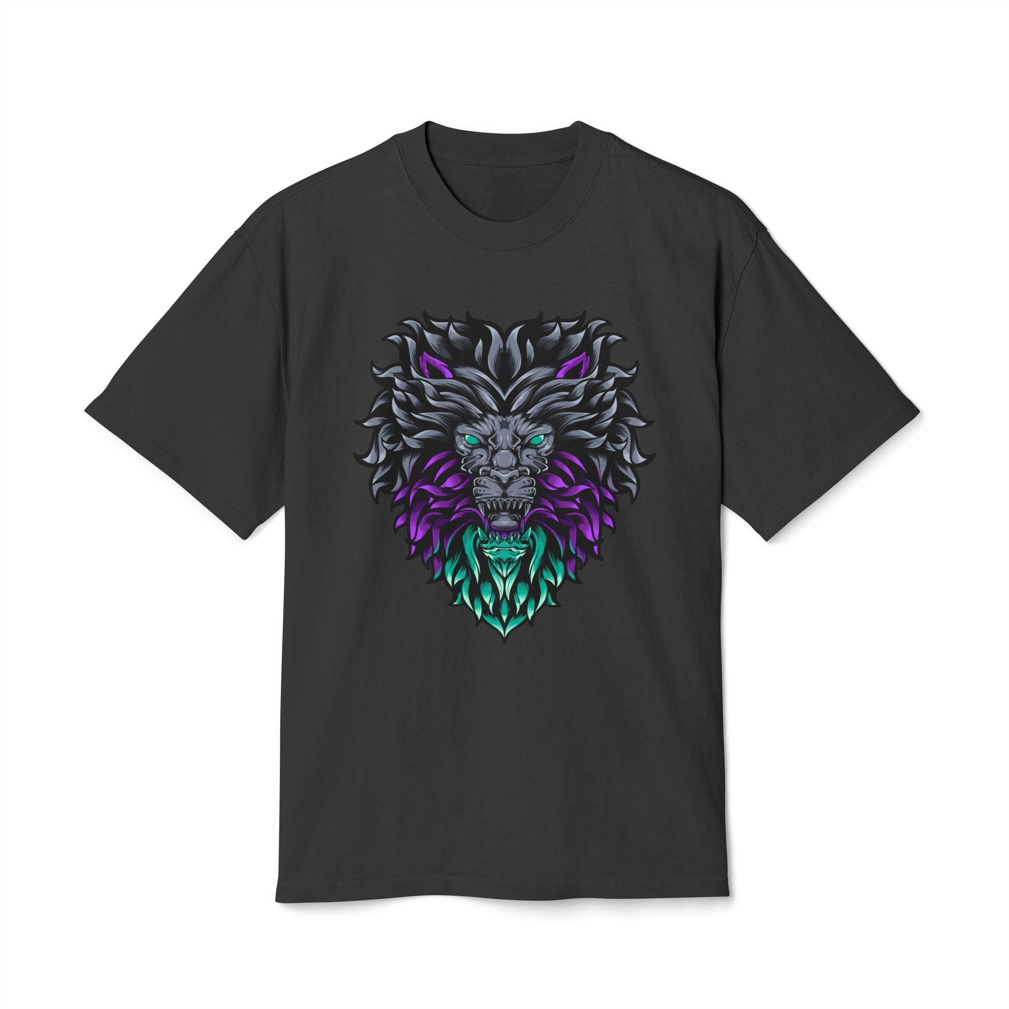 Majestic Lion Graphic Unisex Heavy Faded Tee - Bold & Trendy Fashion