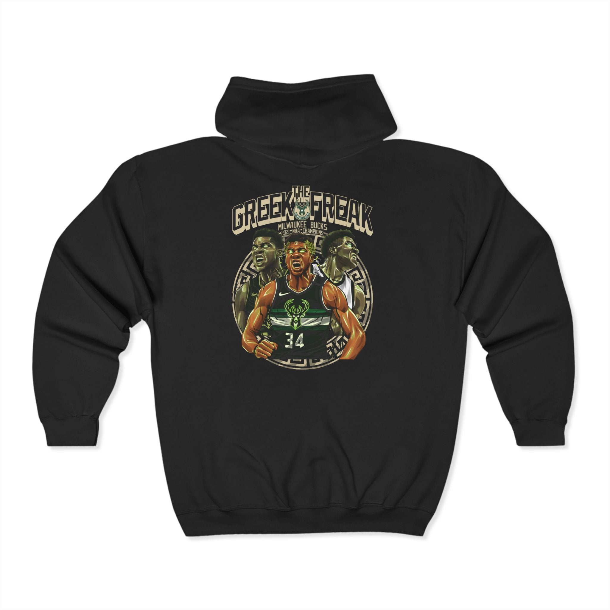Unisex Giannis Antetokounmpo Zip Hoodie – Celebrate the Greek Freak!