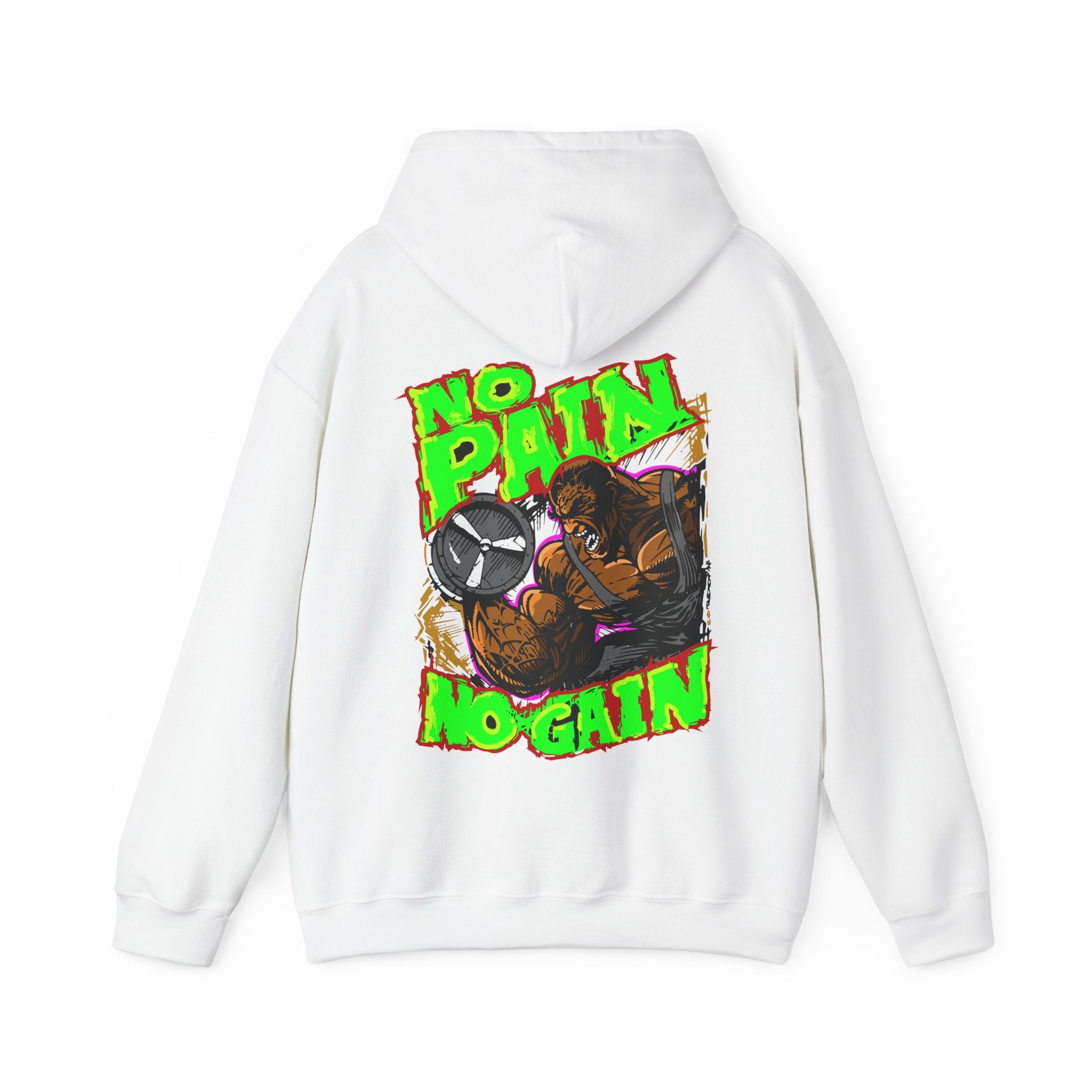 Motivational No Pain No Gain Hoodie for Fitness Enthusiasts
