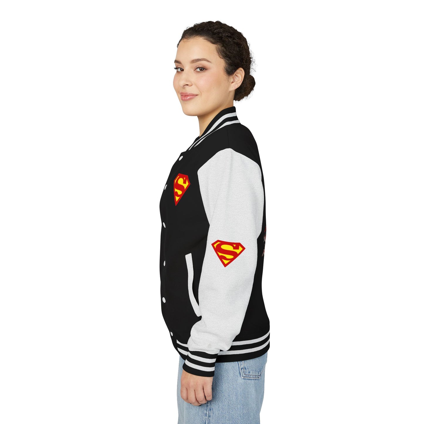 Superman Heavyweight Letterman Jacket for Fans