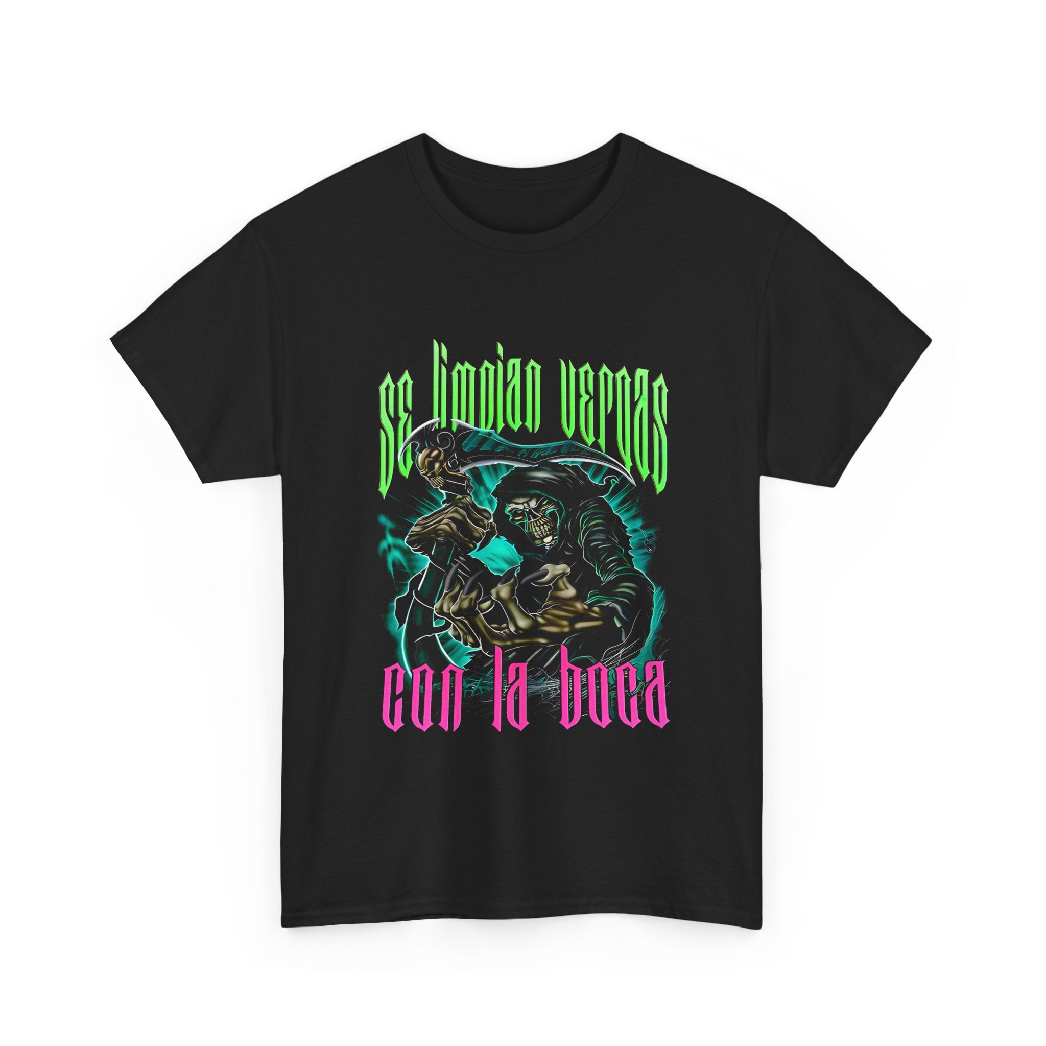 Unisex Heavy Cotton Tee - 'Se Limpian Verdes Con La Boca' Graphic T-Shirt for Casual Style