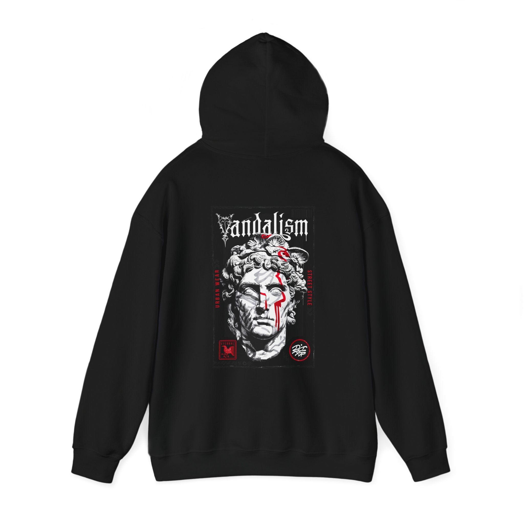 Unisex Heavy Blend™ Hooded Sweatshirt - Artistic Streetwear with Bold Graphic Design