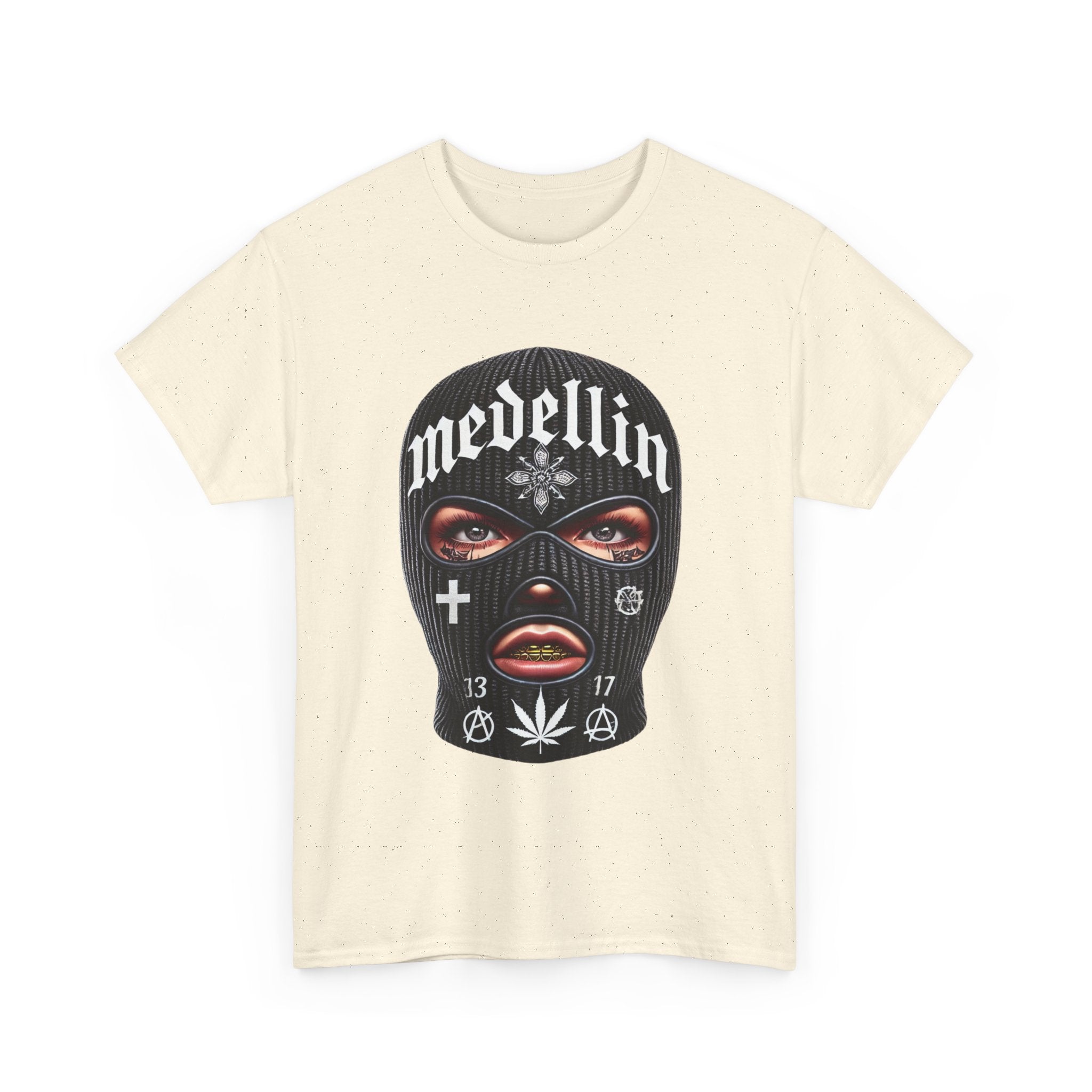 Anarchy Ski Mask Girl Unisex Heavy Cotton Tee