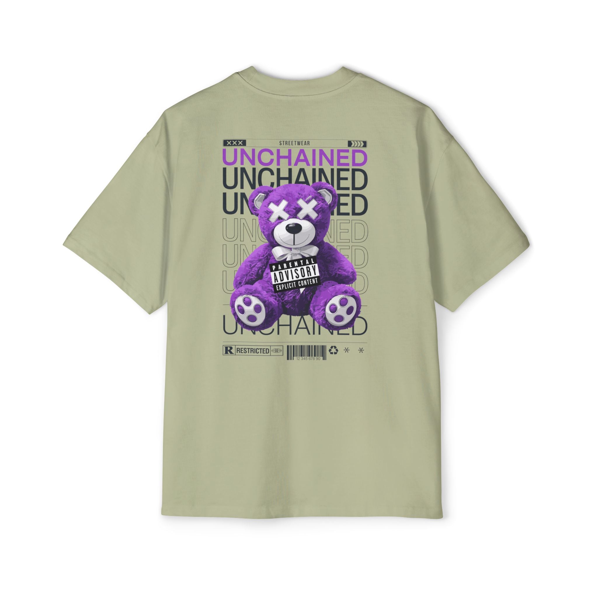 Unchained Bear Graphic Tee - Oversized Streetwear T-Shirt