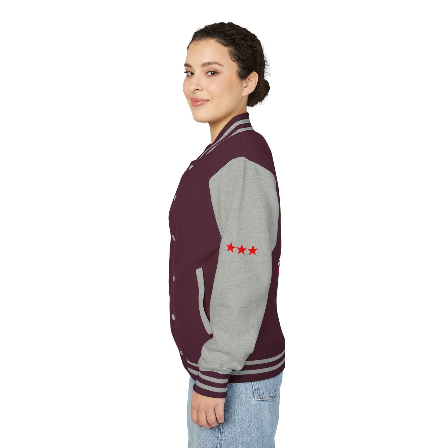 Unisex Heavyweight Letterman Jacket - Celebrate America 4th of July