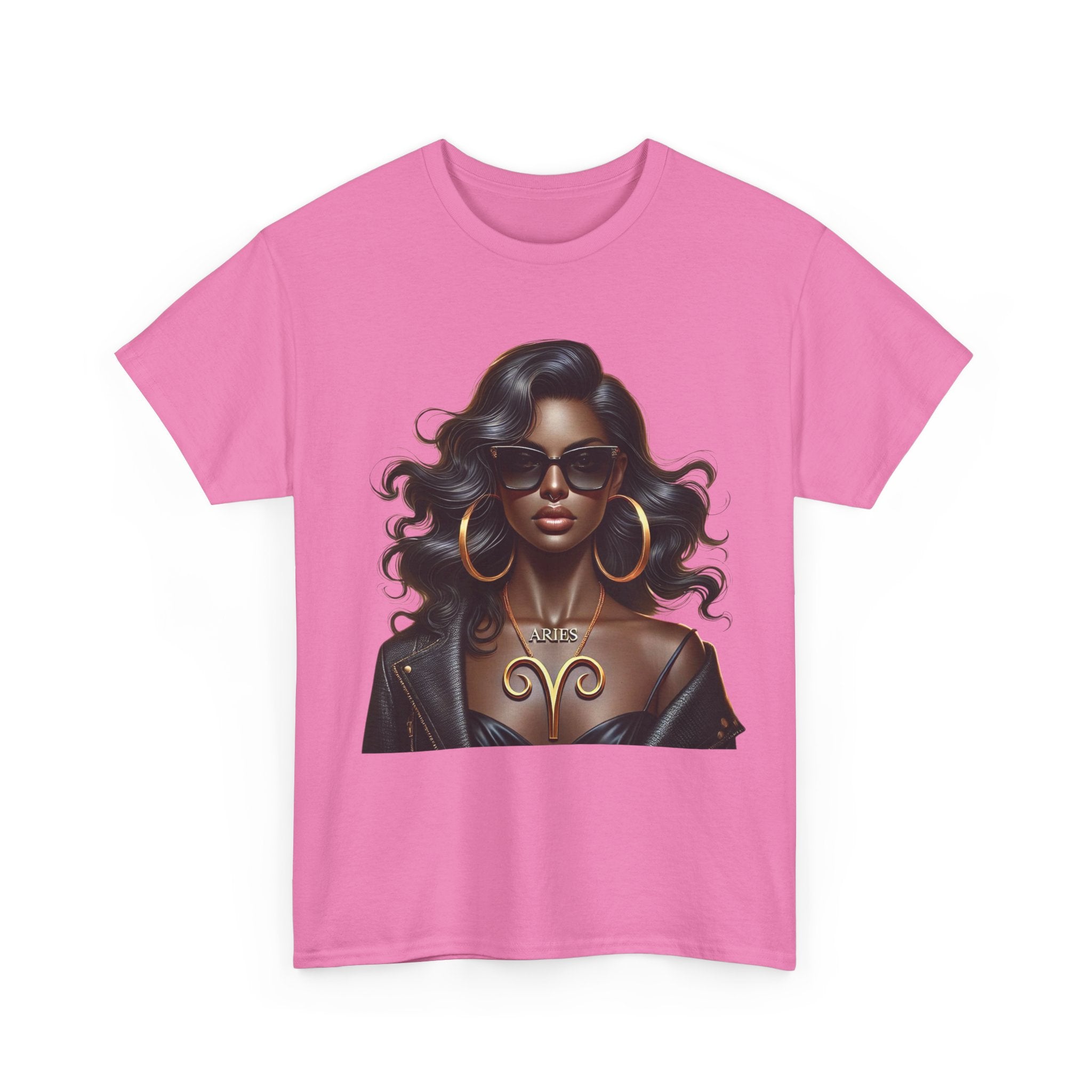 Aries Girl Unisex Heavy Cotton Tee