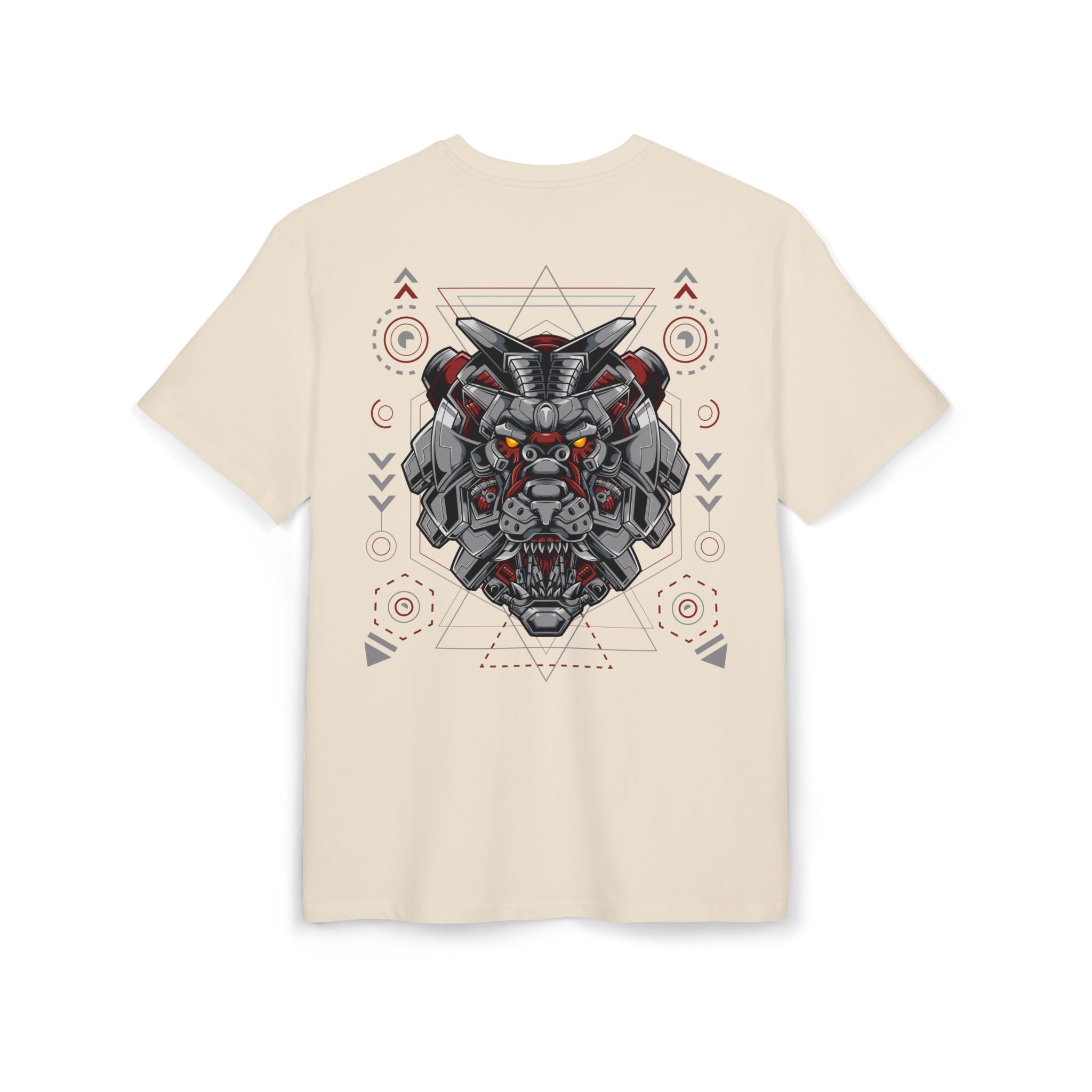 Samurai Lion Unisex Heavy Oversize Tee - Bold Graphic Design