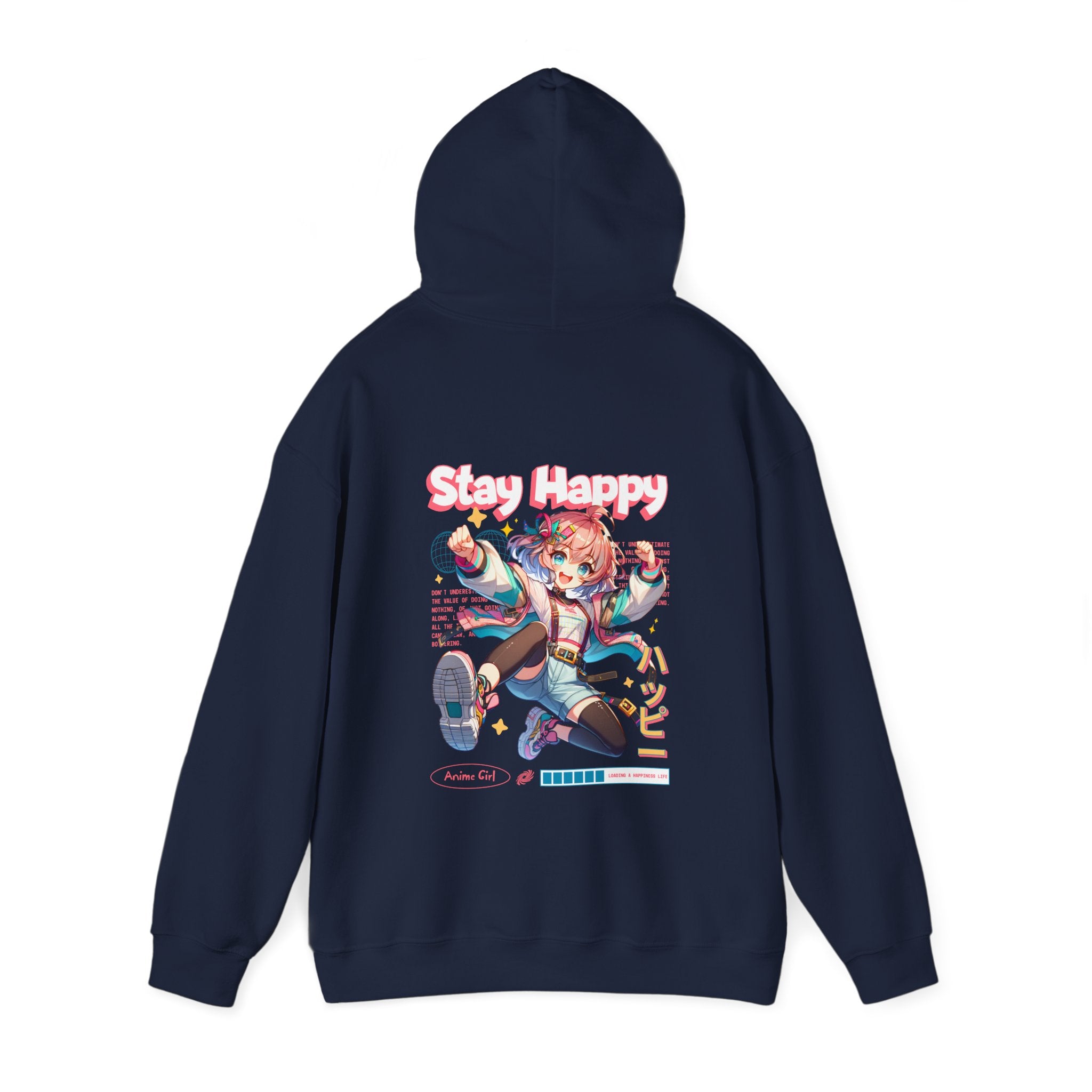 Stay Happy Graphic Hoodie - Unisex Heavy Blend™ Sweatshirt