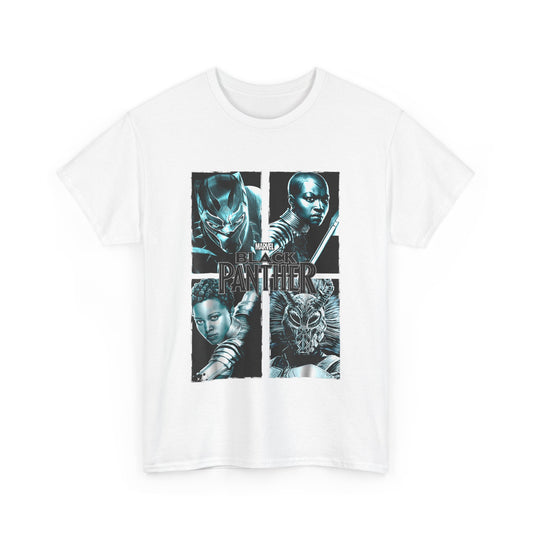 Black Panther Graphic Unisex Heavy Cotton Tee - Marvel Superhero T-Shirt
