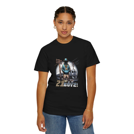 21st Boy Unisex Garment-Dyed T-Shirt | Casual Style, Unique Graphic Tee