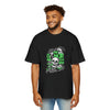 Heavy Oversized Tee - Dance Macabre Graphic Tee for Halloween & Party Wear.