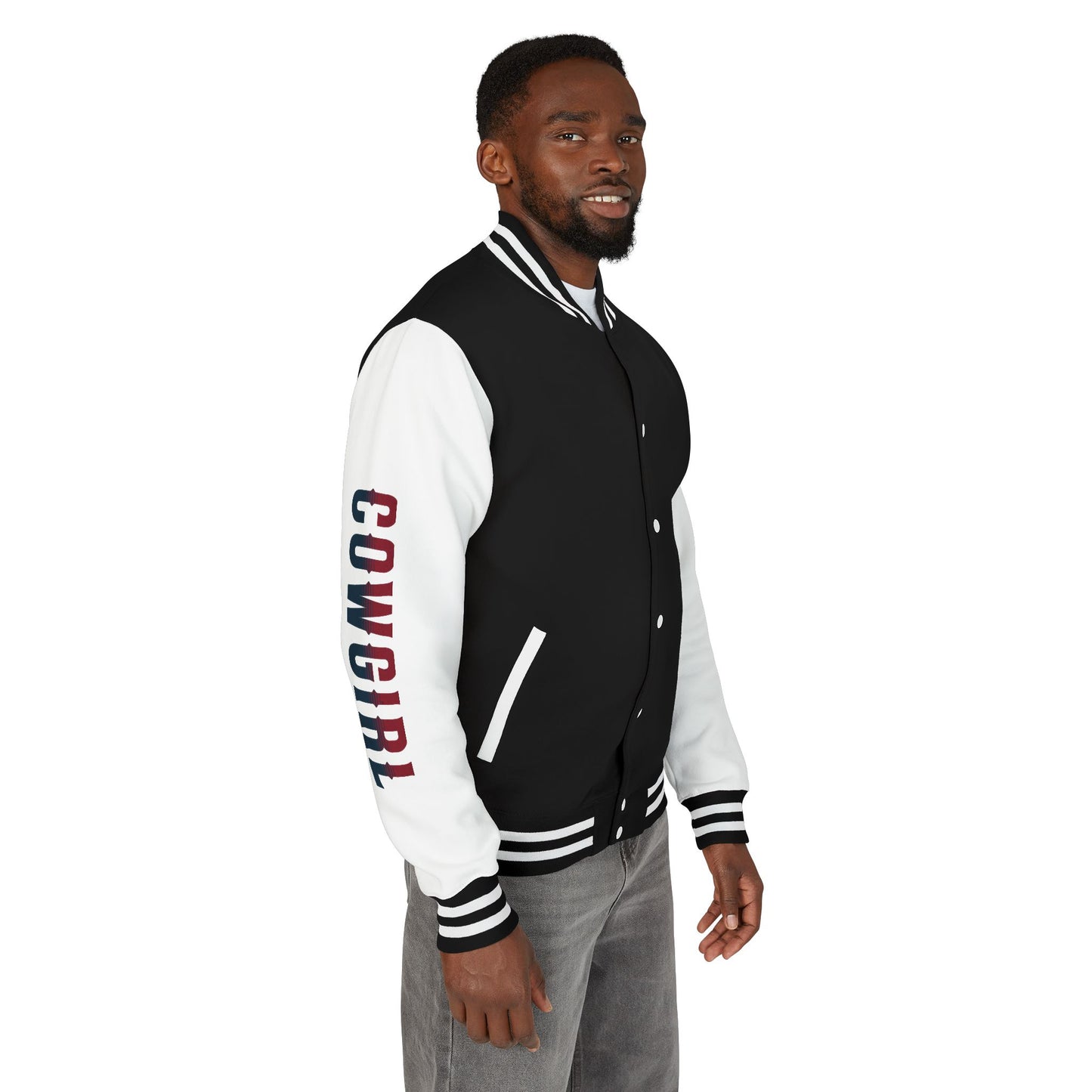 American Cowgirl Unisex Heavyweight Letterman Jacket - Vintage Style
