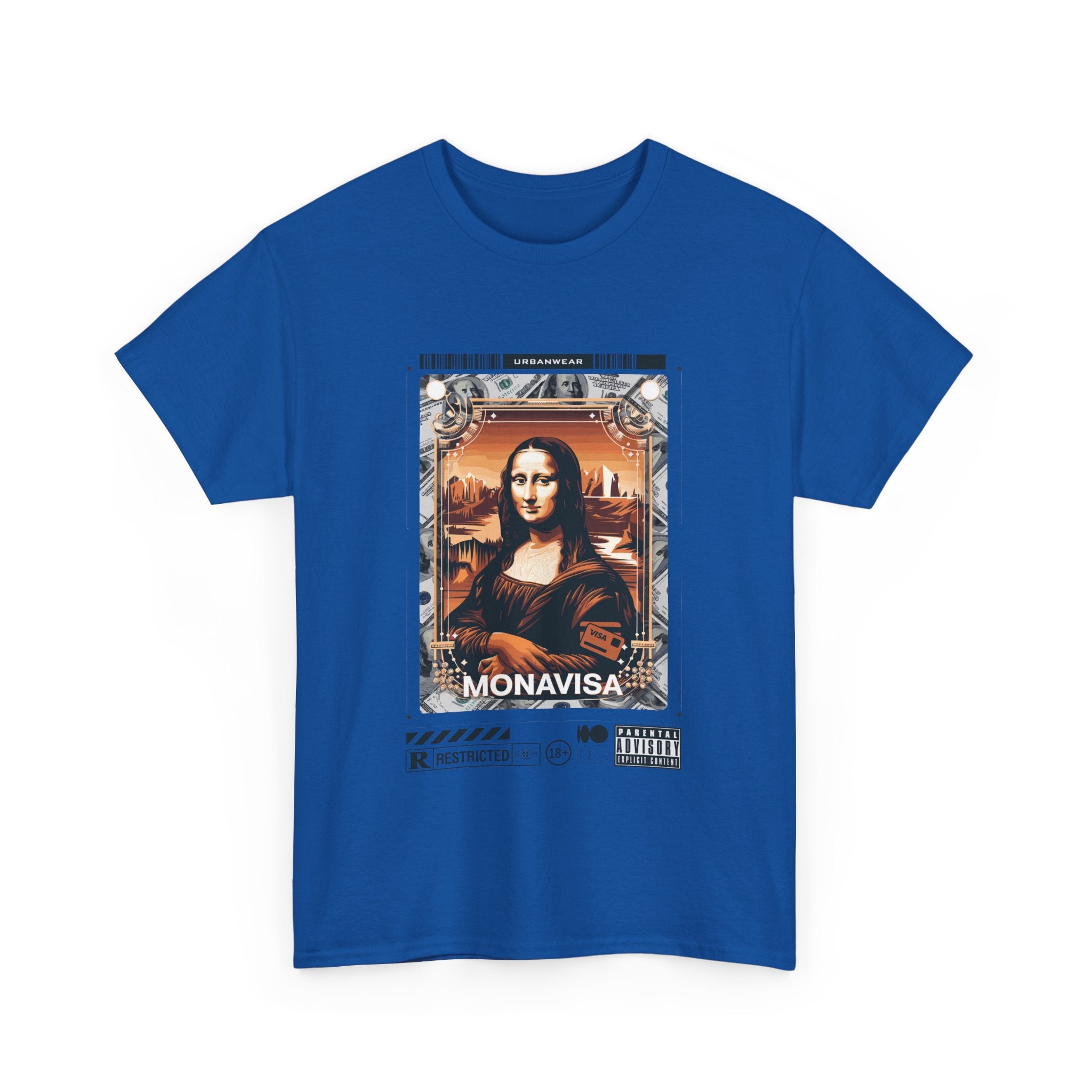 Mona Lisa Inspired Unisex Heavy Cotton Tee - Art Lover's Statement Shirt