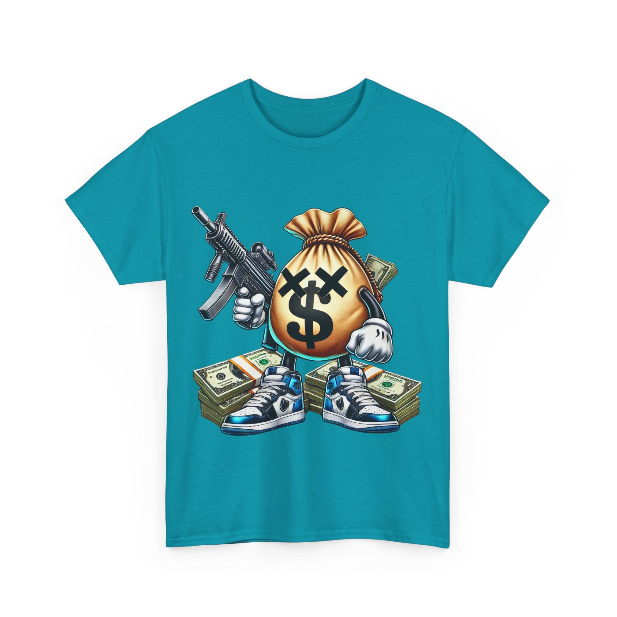 Armed Money Bag Unisex Heavy Cotton Tee