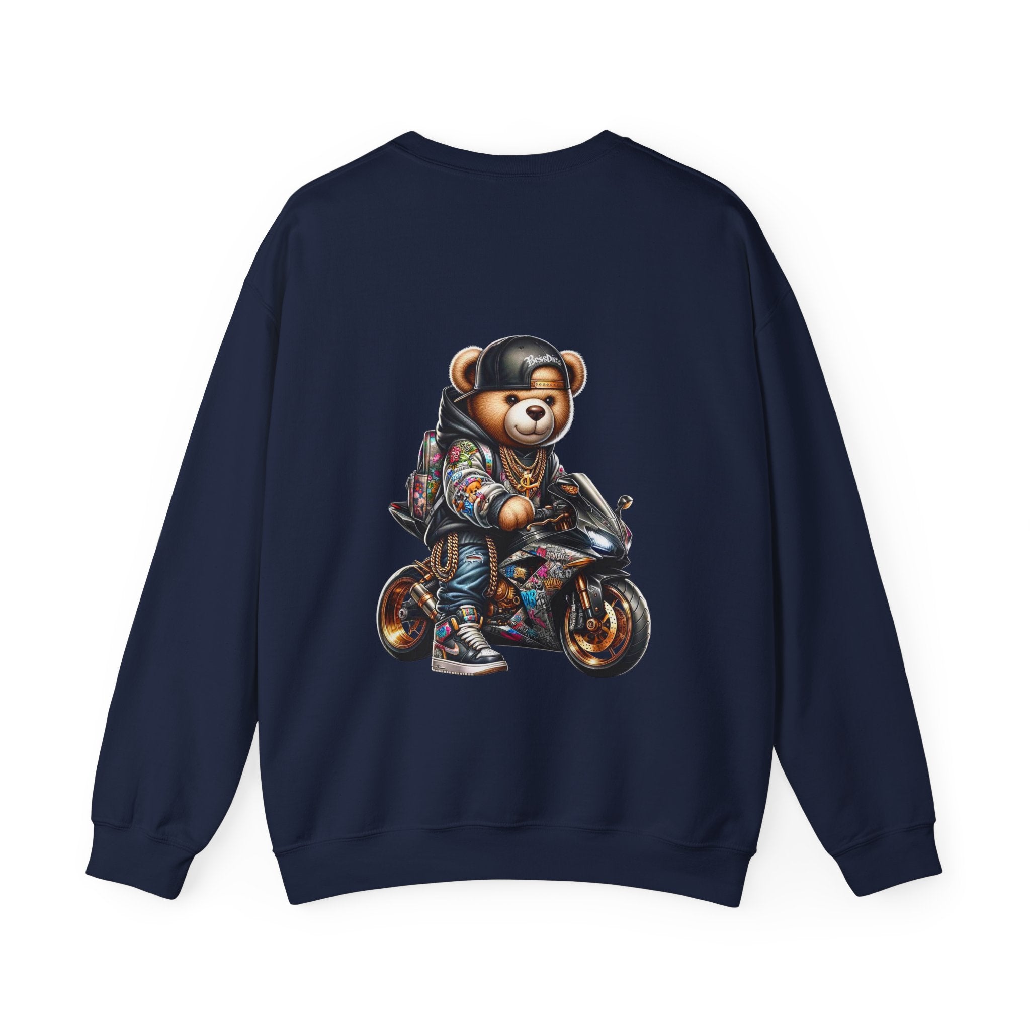 Gangsta Biker Teddy Bear Unisex Sweatshirt