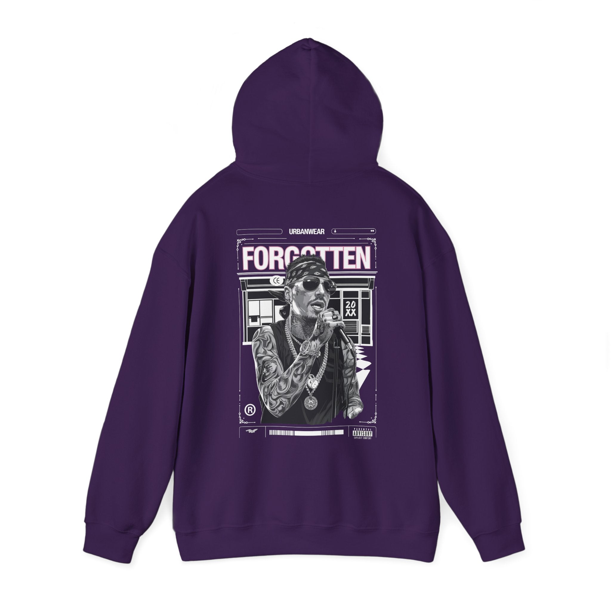 Unisex Heavy Blend™ Hooded Sweatshirt - 'Forgotten' Artwork for Music Lovers