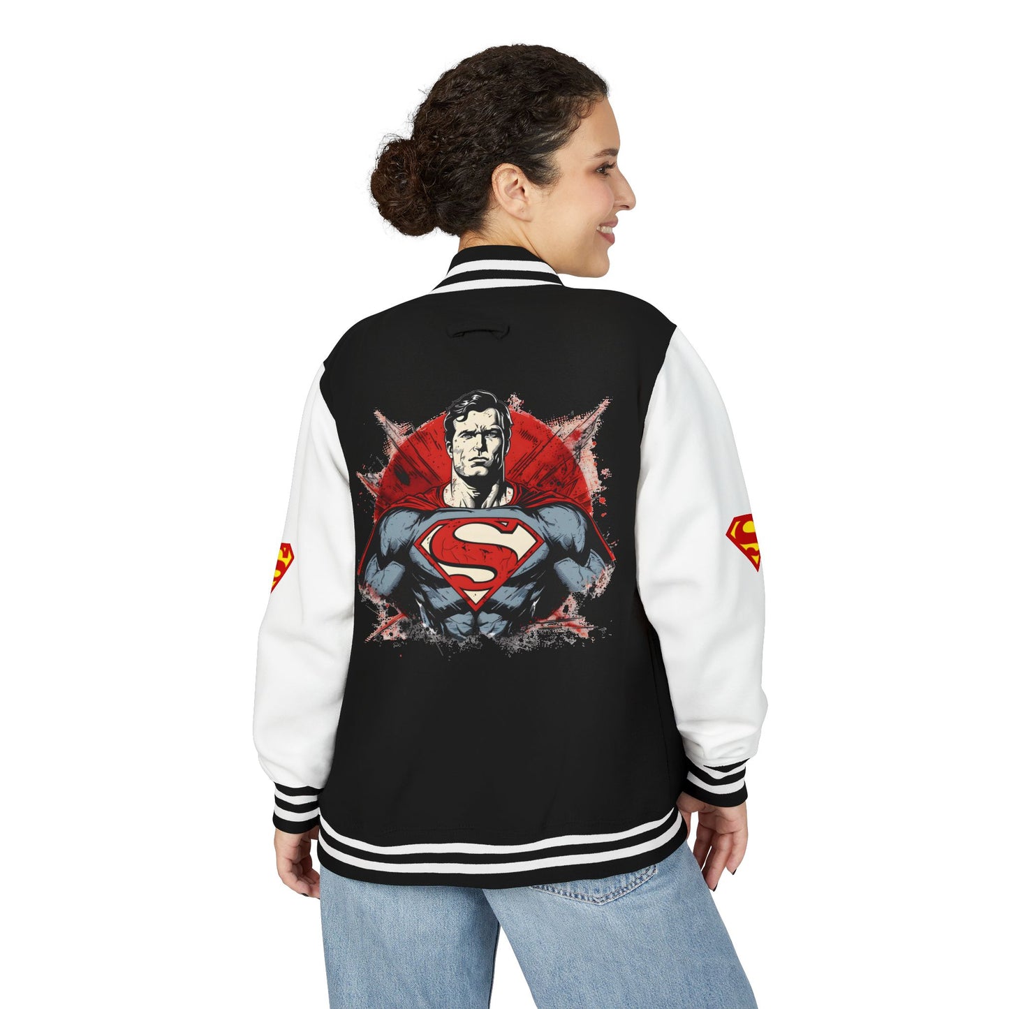 Superman Heavyweight Letterman Jacket for Fans