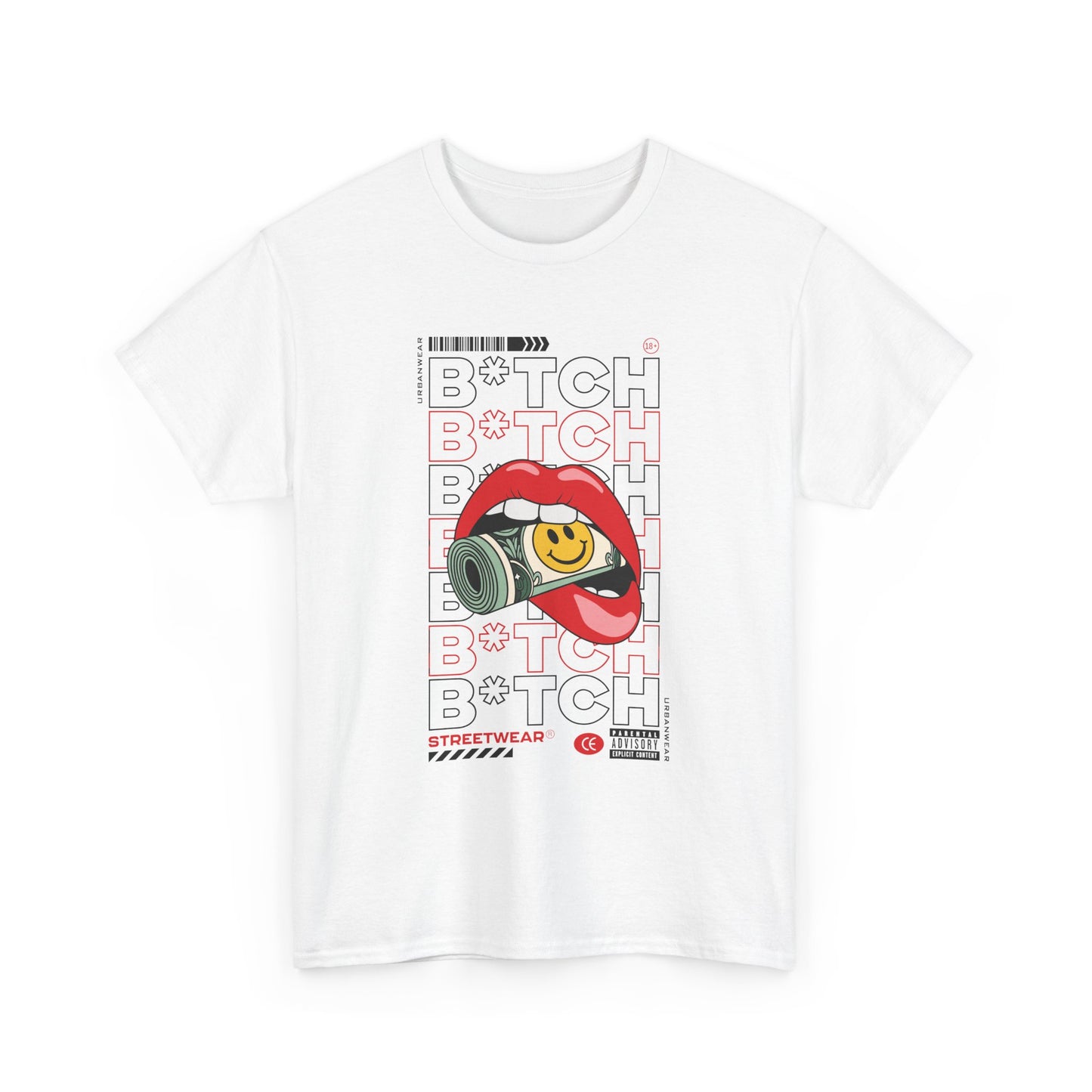 Trendy Unisex Heavy Cotton Tee with Bold 'BOTCH' Graphic