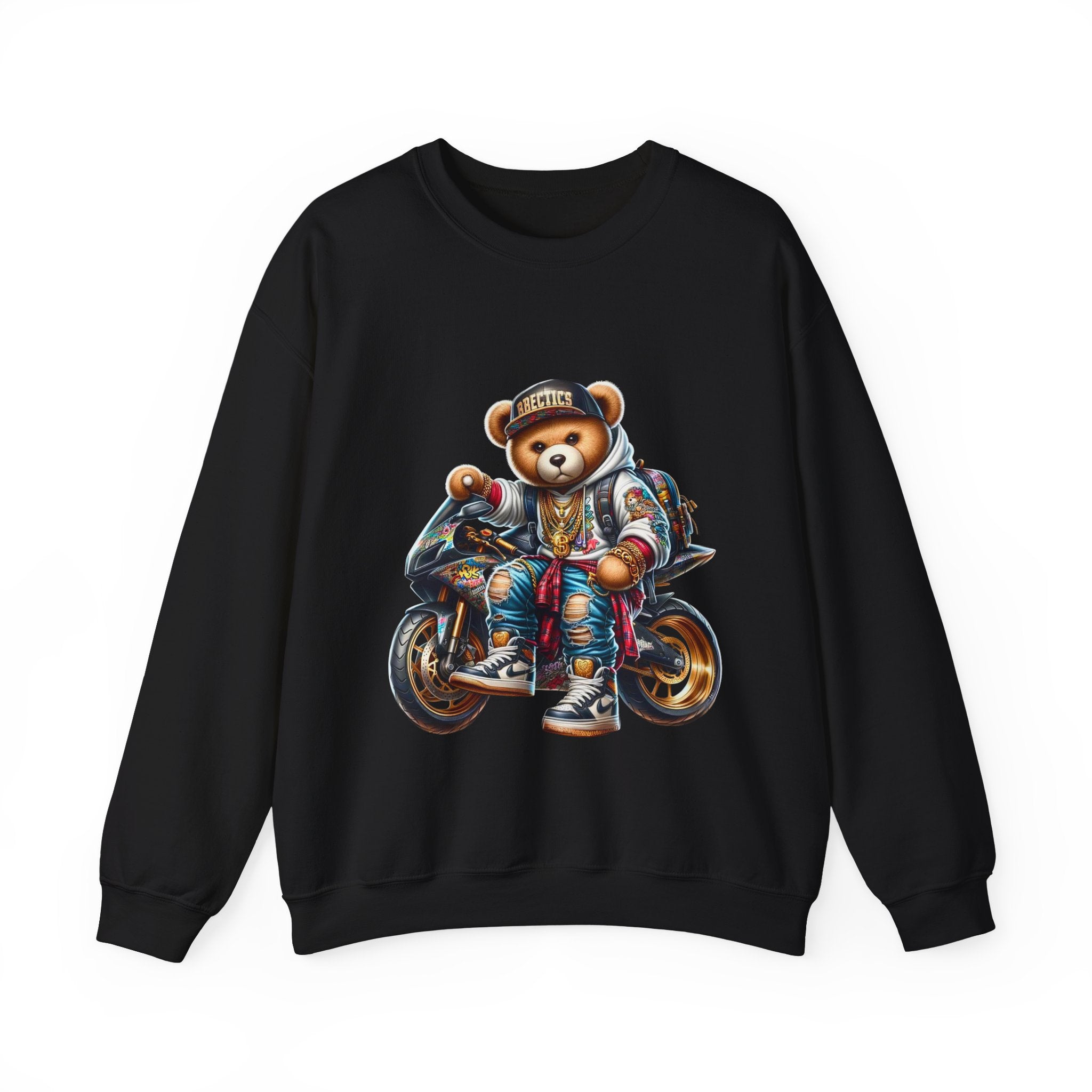 Gangsta Biker Teddy Bear Unisex Sweatshirt