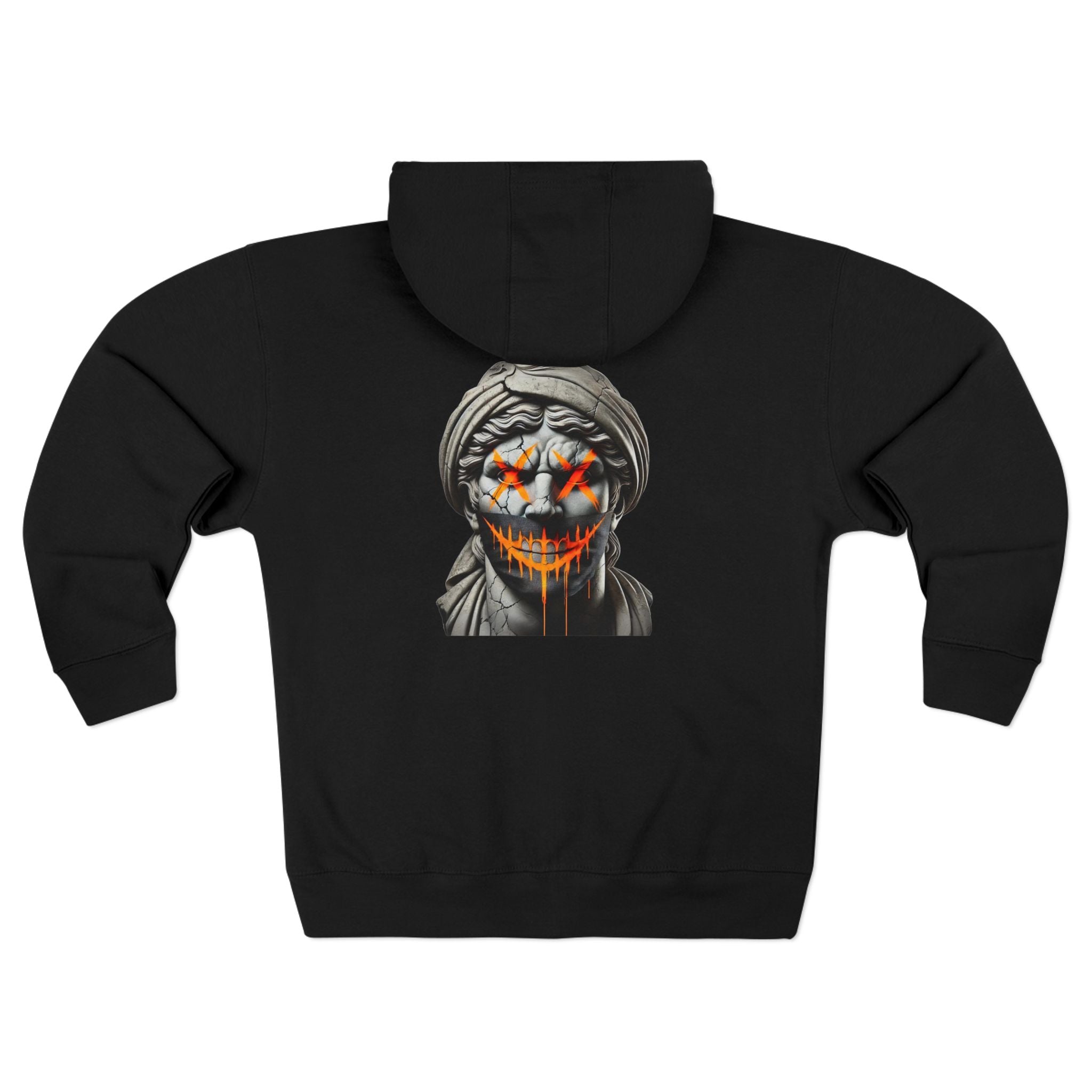 Dripping Gangsta David Unisex Zip Hoodie - Unique Graphic Design for Statement Style