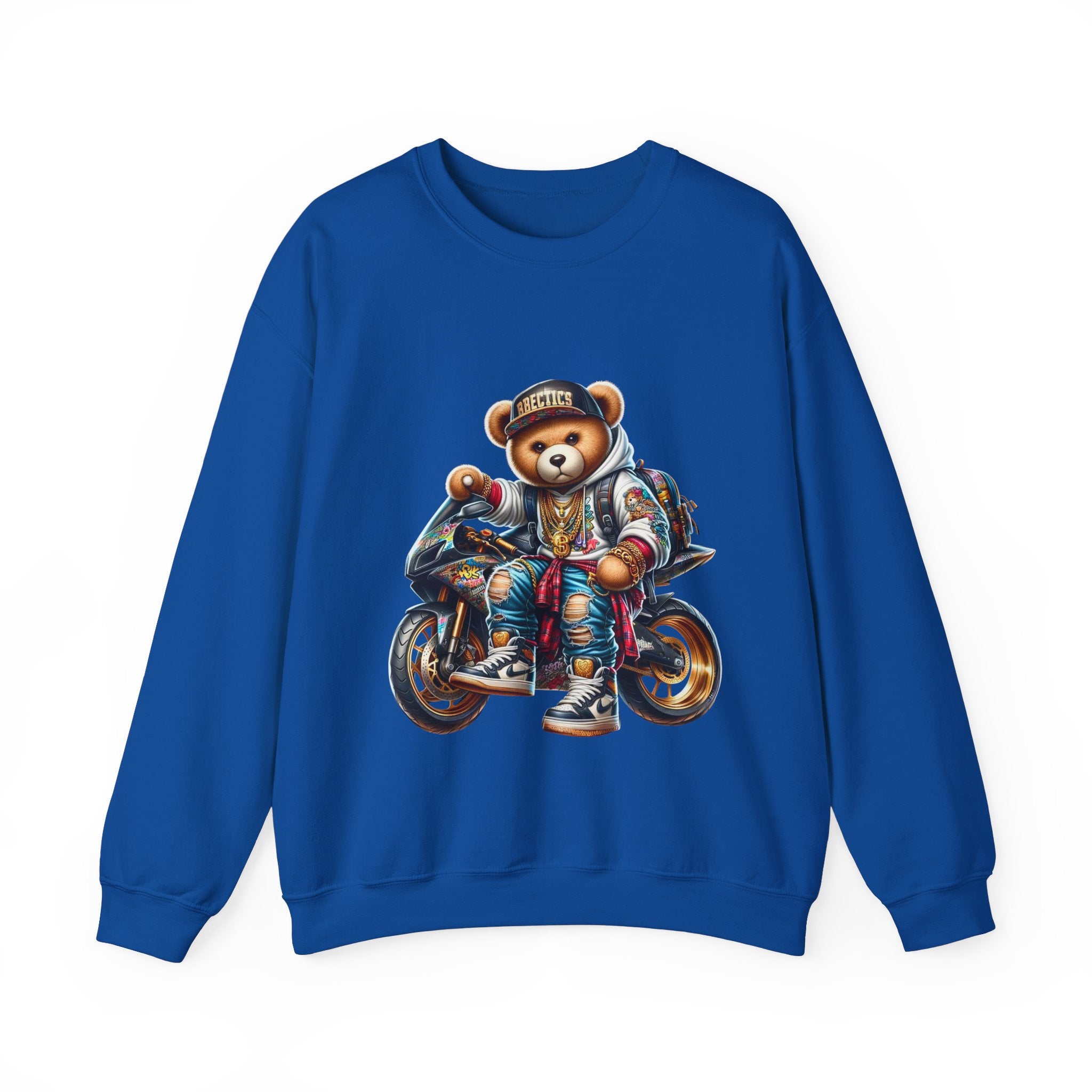 Gangsta Biker Teddy Bear Unisex Sweatshirt