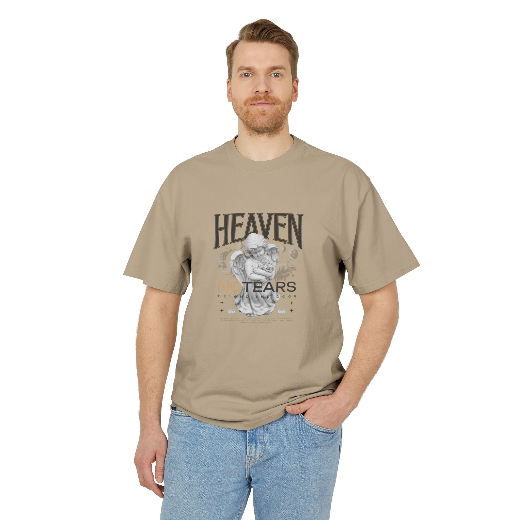 Unisex Heavy Faded Tee - Heaven No Tears Graphic T-Shirt