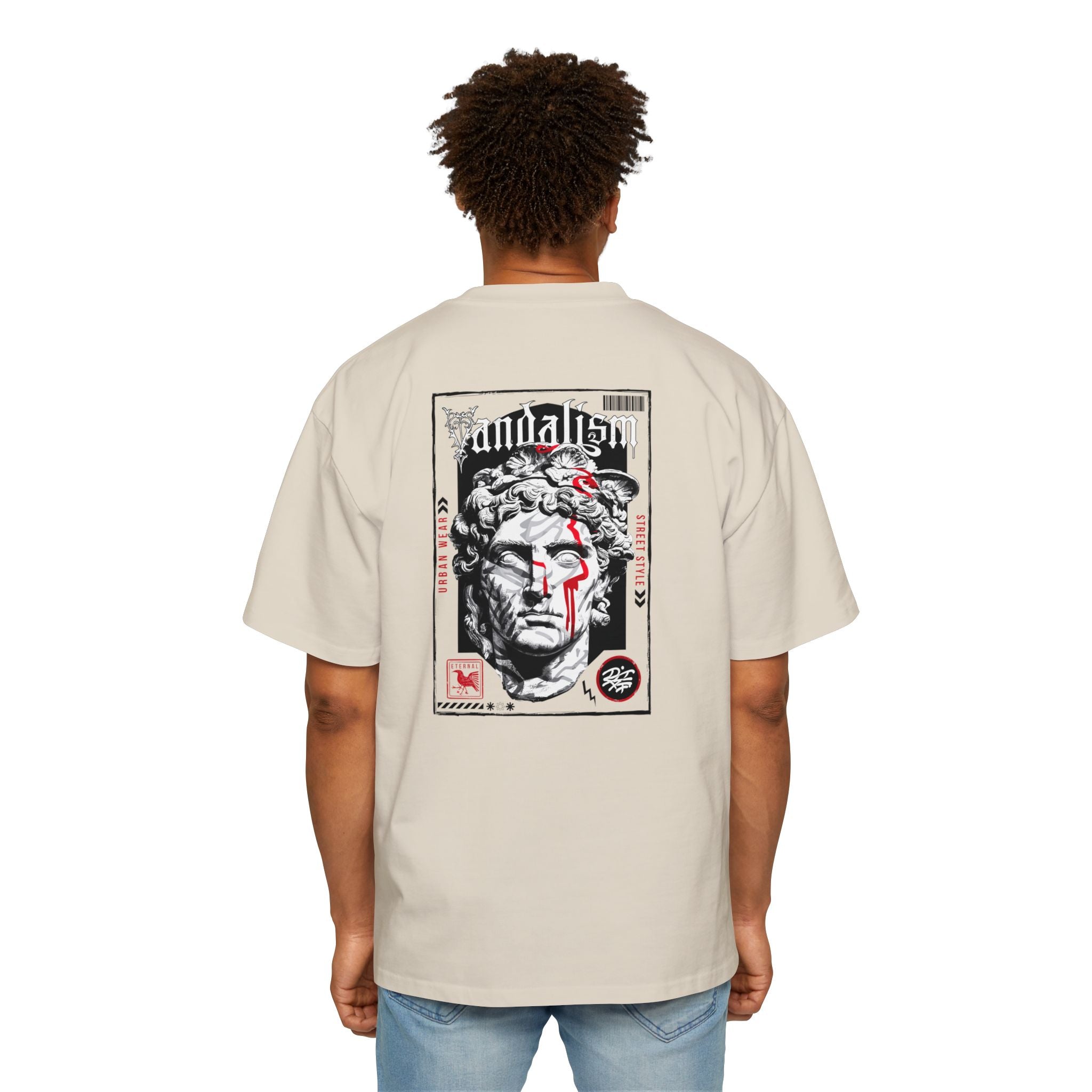 Urban Vandalism Oversized Tee - Stylish Graphic Tee for Streetwear Lovers