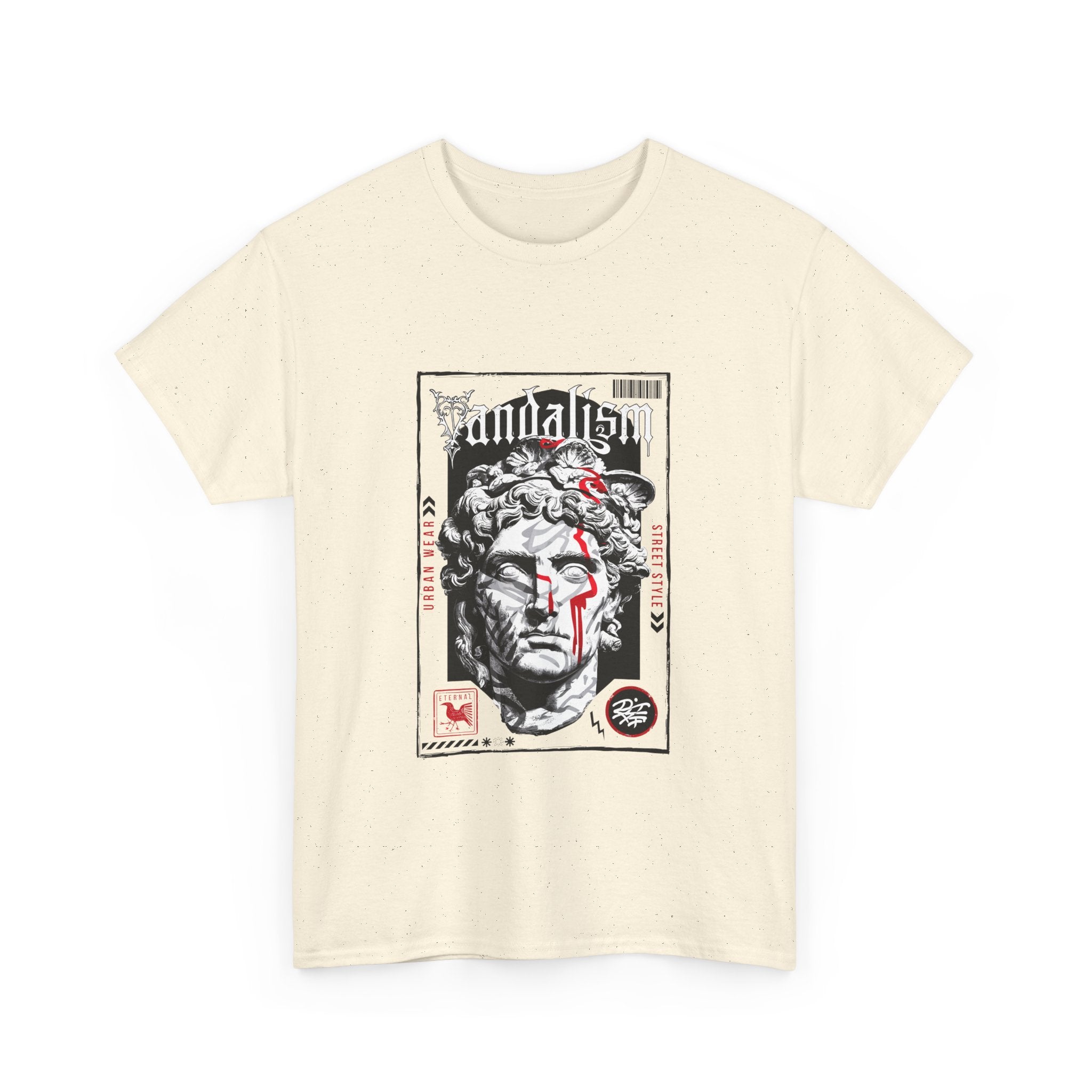 Vandalism Art Unisex Heavy Cotton Tee - Streetwear Graphic T-Shirt