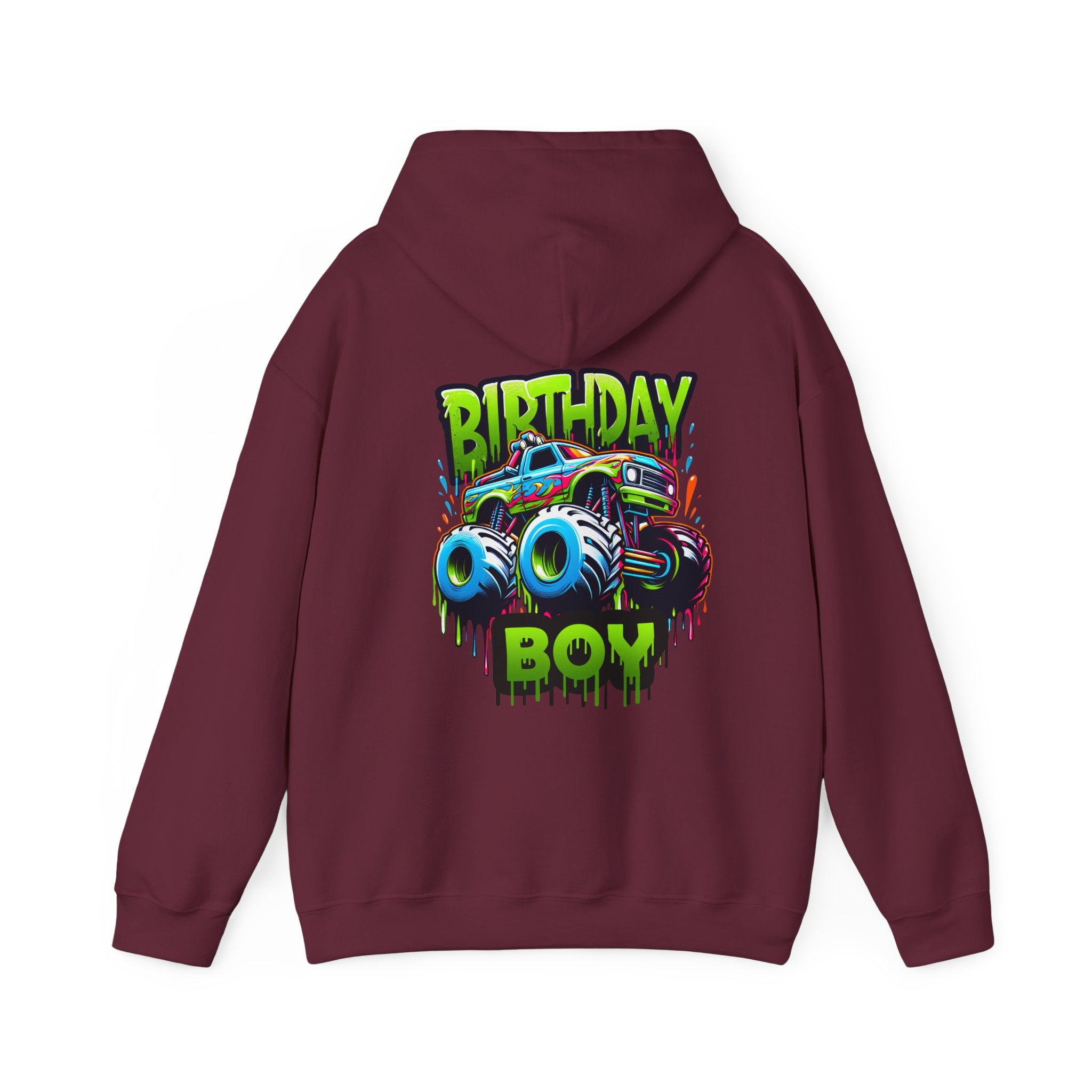 Birthday Boy Monster Truck Unisex Hoodie