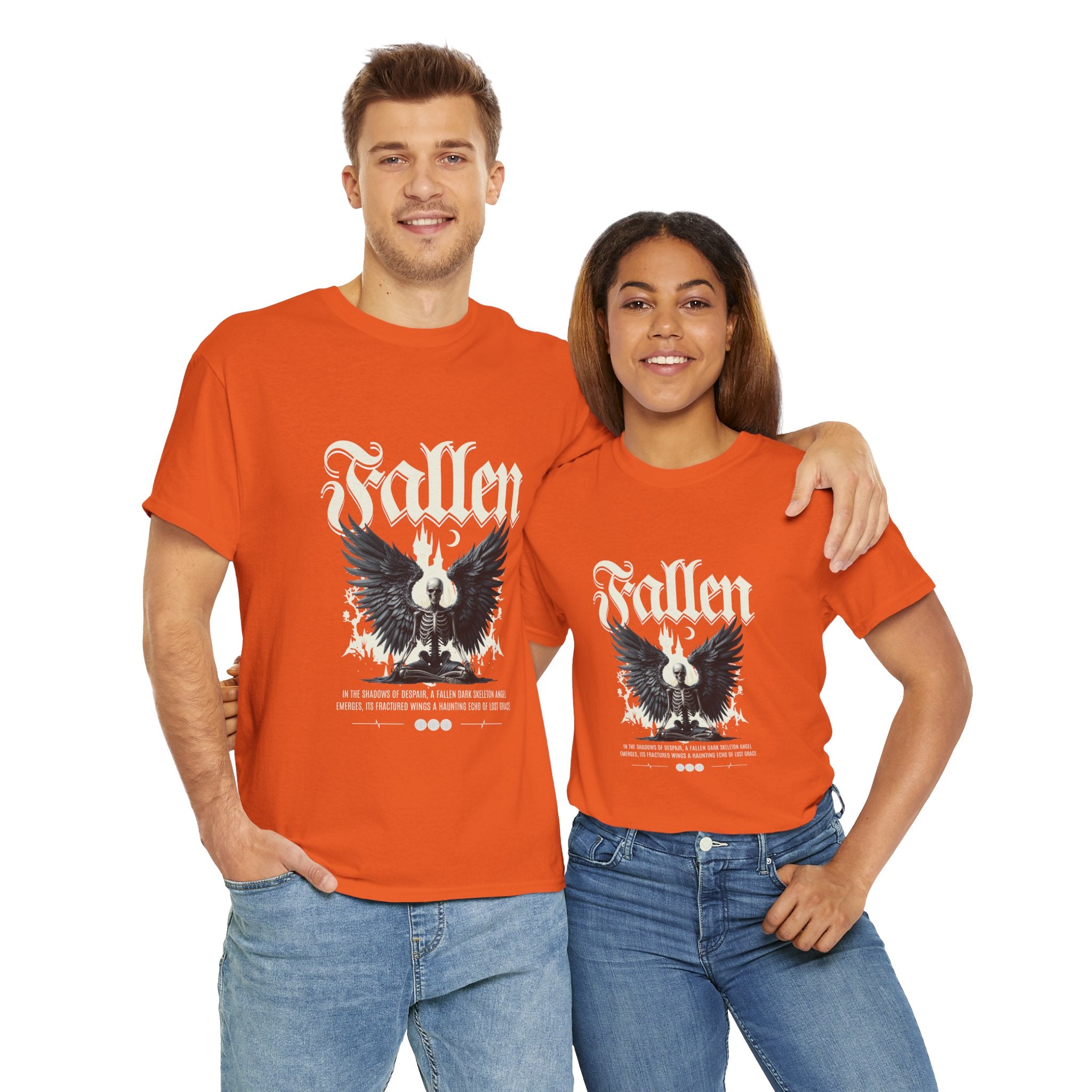 Fallen Graphic Unisex Heavy Cotton Tee - Casual Style for Music Lovers.