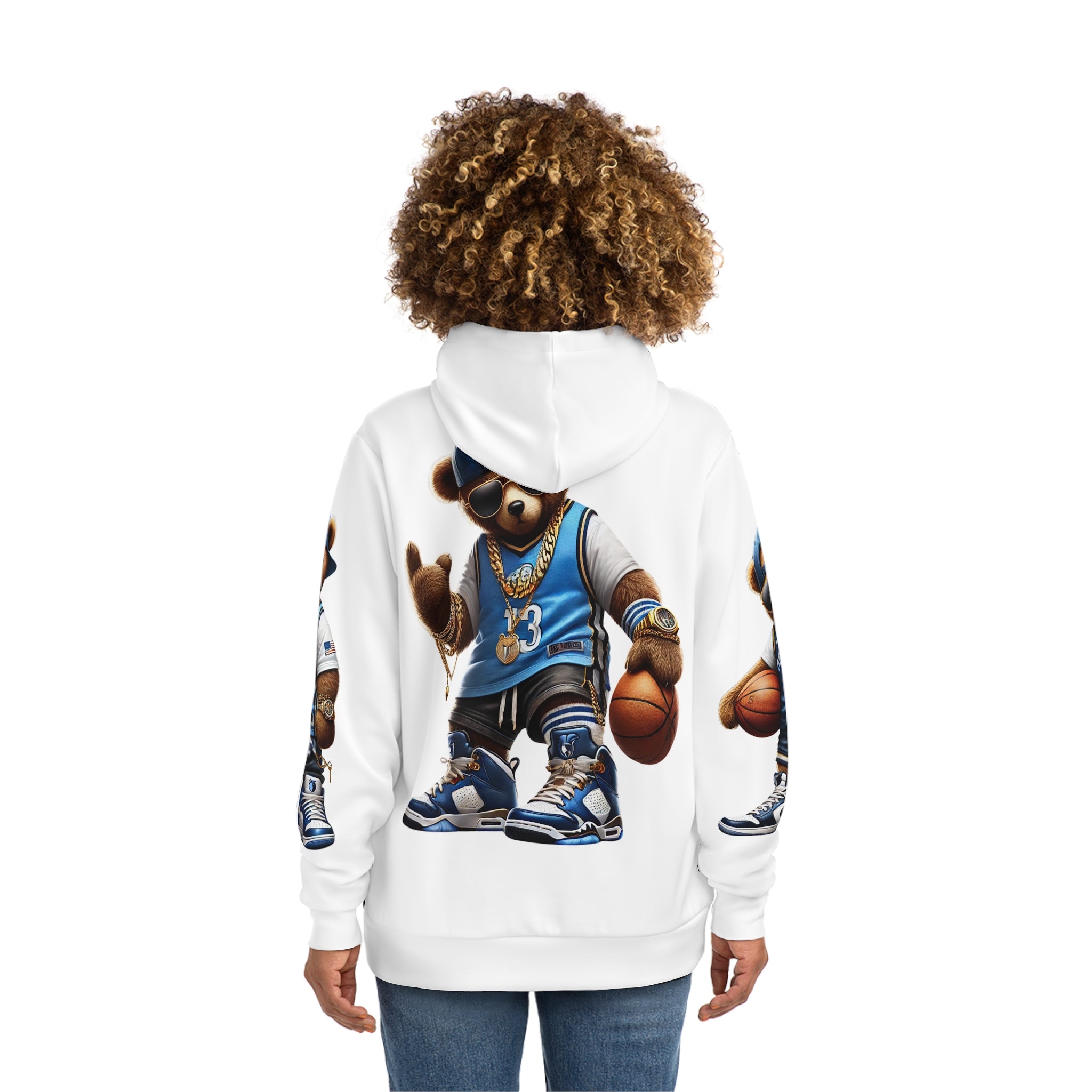 Basketball Teddy Fashion Hoodie (AOP)