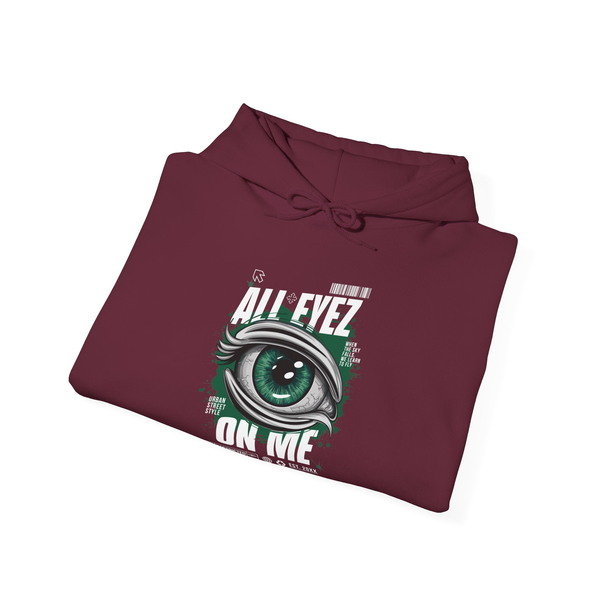 All Eyez On Me Unisex Heavy Blend Hoodie - Urban Streetwear Sweatshirt