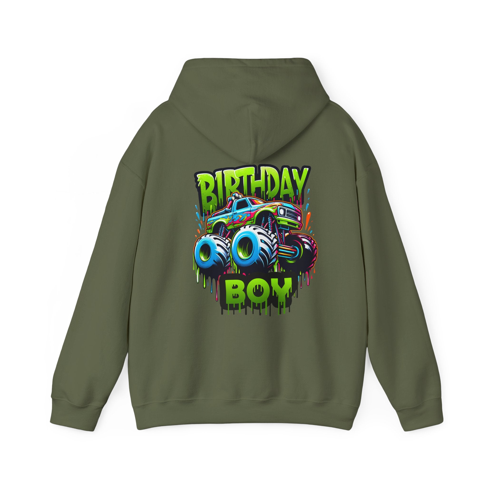 Birthday Boy Monster Truck Unisex Hoodie